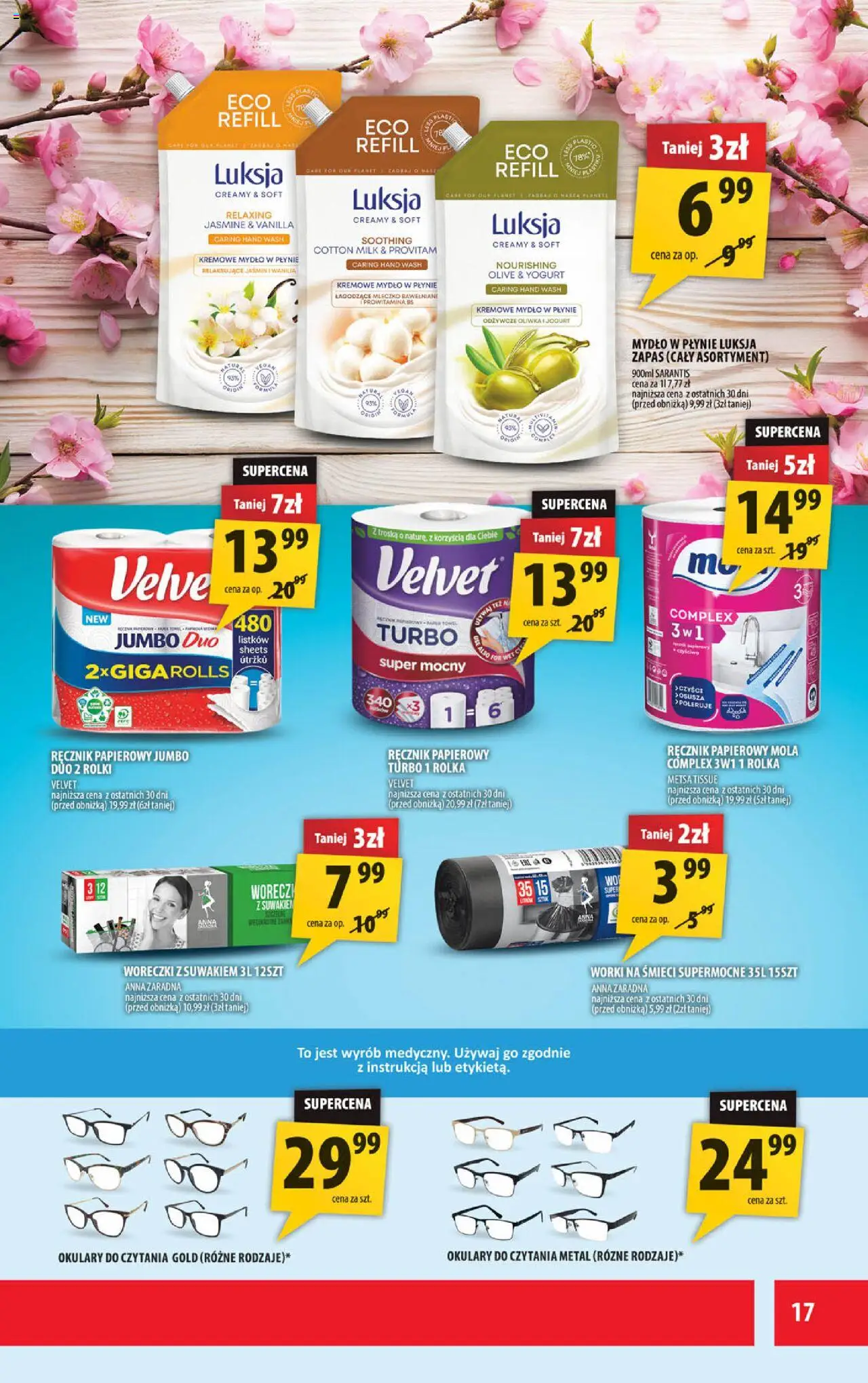 Arhelan Gazetka od 12.09.2025 | Strona: 17 | Produkty: Kremowe mydło w płynie, Rolki, Jogurt, Woreczki z suwakiem