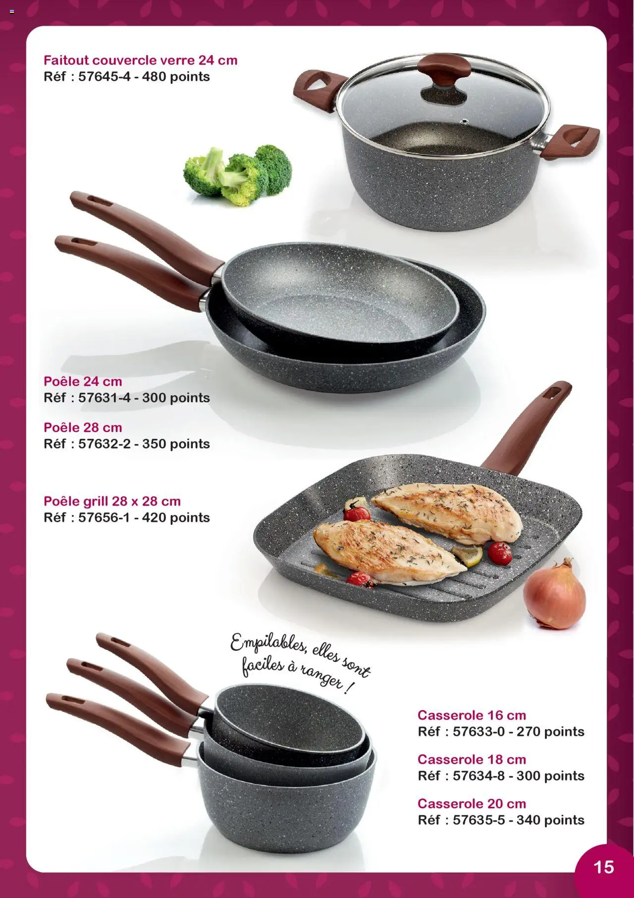  | Page: 15 | Produits: Poêle, Grill, Casserole