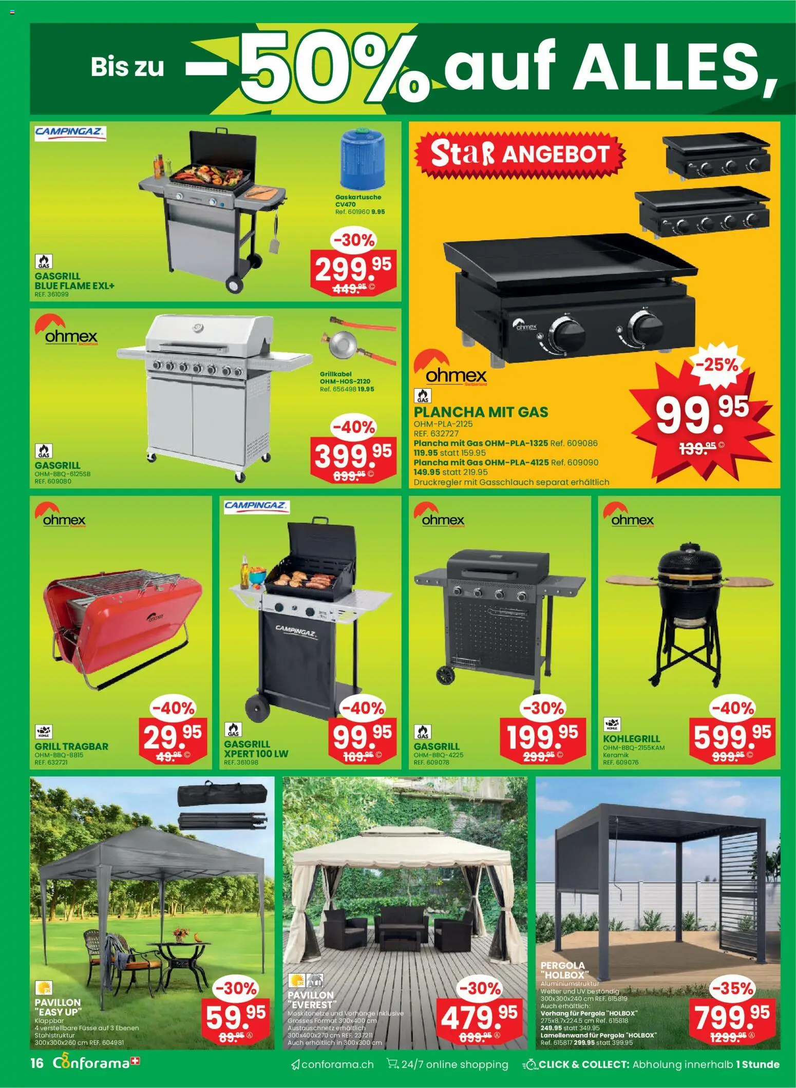 Conforama aktionen Primavera – gültig ab 01.04.2026 | Seite: 16 | Produkte: Vorhang, Grill