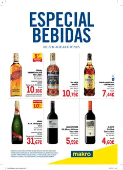 Vista previa Makro - Especial Bebidas Levante válido desde el 22.07.2025