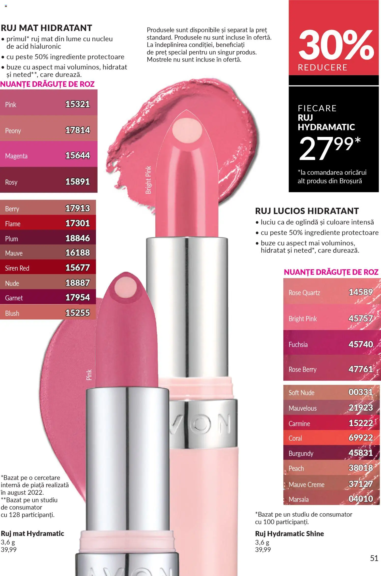 Noul catalog Avon – valabil de la 01.03.2026 | Pagină: 53 | Produse: Oglindă, Blush, Ruj, Pește