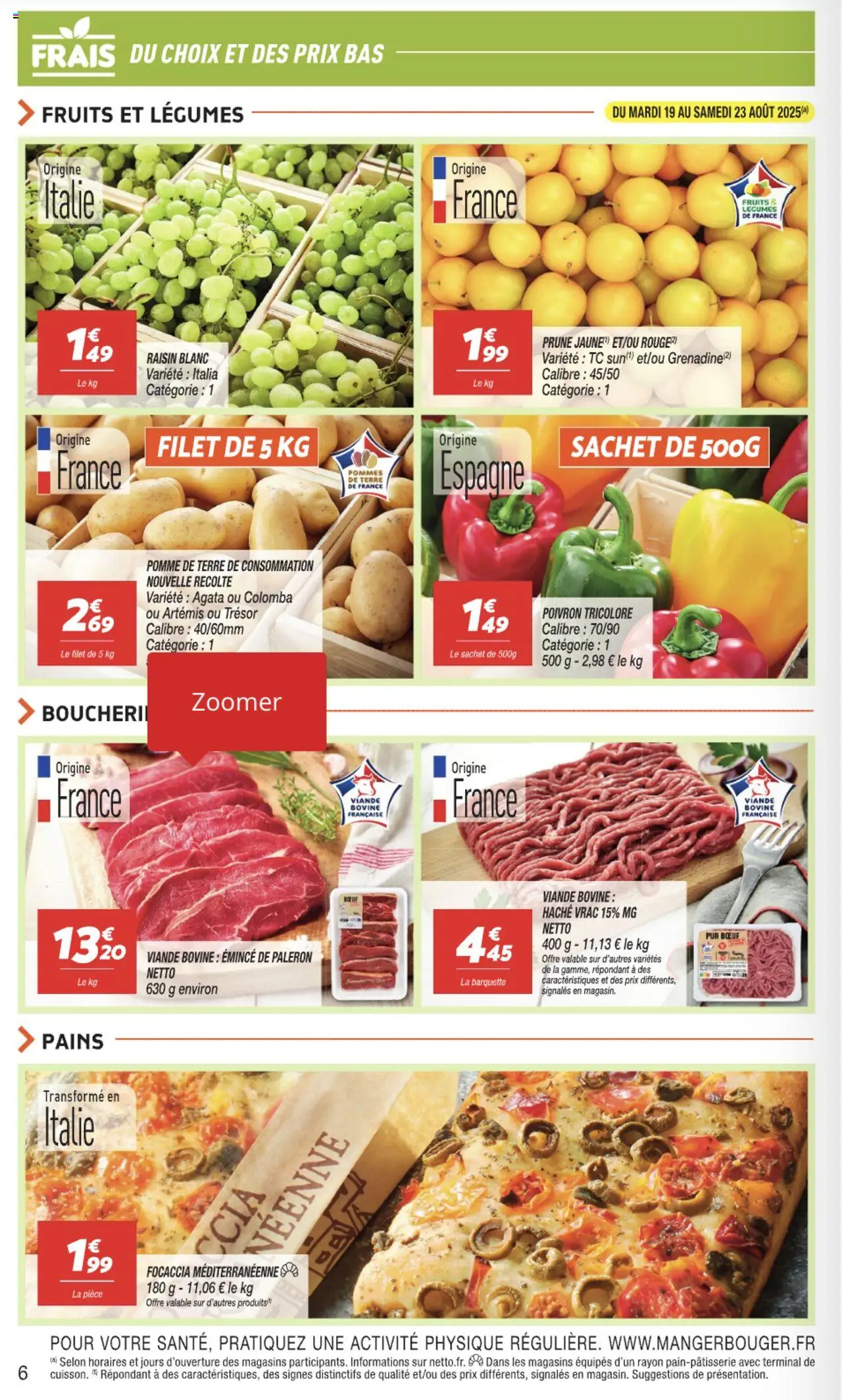  | Page: 6 | Produits: Pomme, Poivron, Pomme de terre de consommation, Pommes