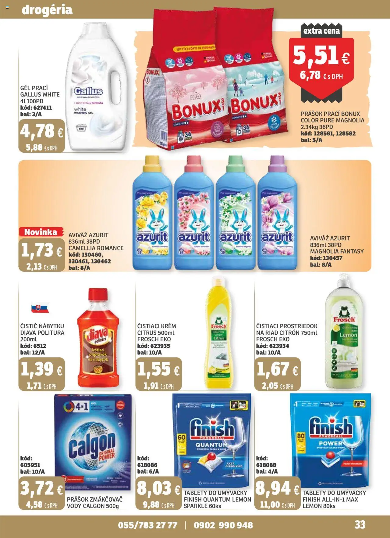 Nové Labaš akcie – leták je platný od 03.10.2025 | Strana: 33 | Produkty: Nábytok, Aviváž, Čistiaci prostriedok, Krém
