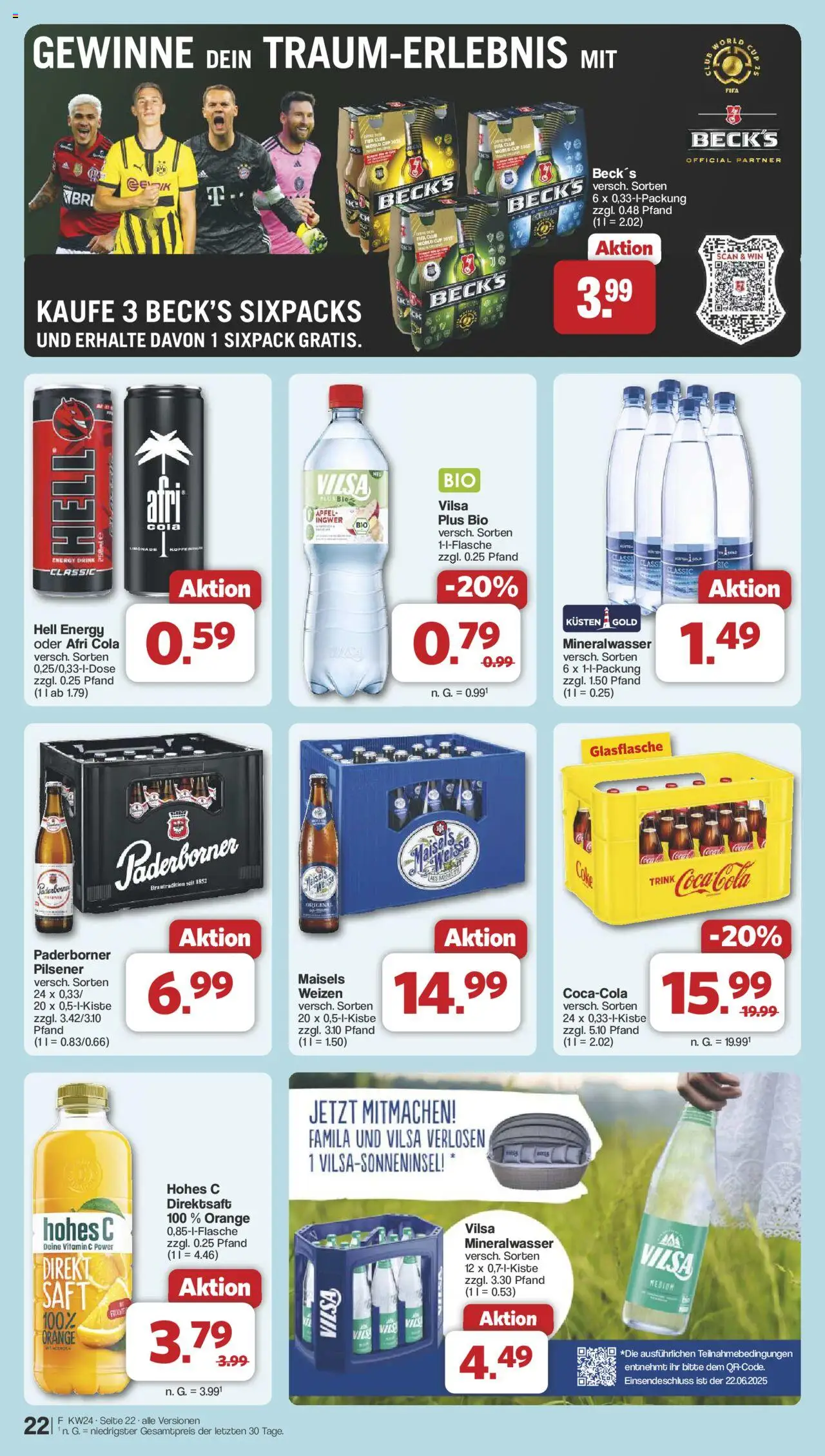 Famila Nordwest Prospekt 	 - gültig ab dem 10.06.2025 | Seite: 29 | Produkte: Cola, Äpfel, Hohes c, Saft
