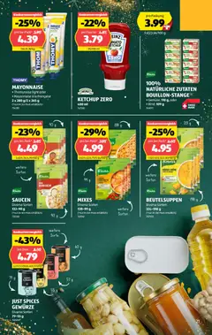 Aldi Aktionen ab 18.12.2025 gültig | Seite: 21 | Produkte: Gemüse, Gewürze, Ketchup, Mayonnaise