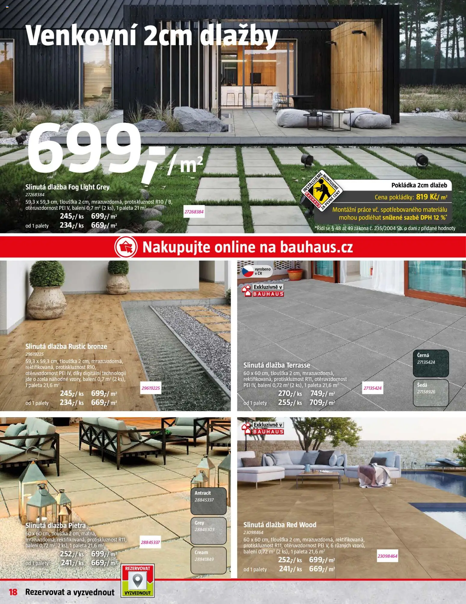 Bauhaus leták od 06.03.2026 | Strana: 18 | Produkty: Dlažba