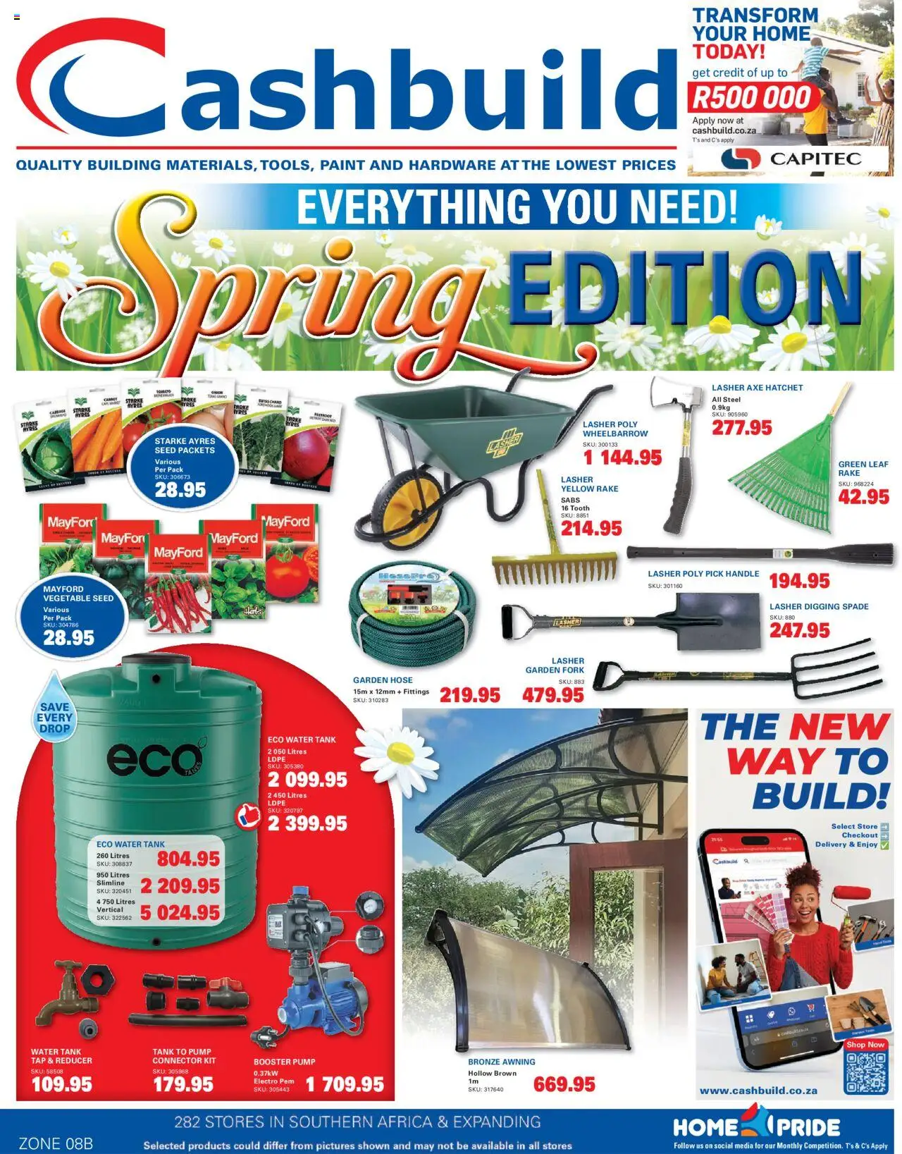 Cashbuild Kwazulu Natal - Catalogue	 │ valid from 25.08.2025 | Page: 1 | Products: Connector, Wheelbarrow, Garden hose, Water