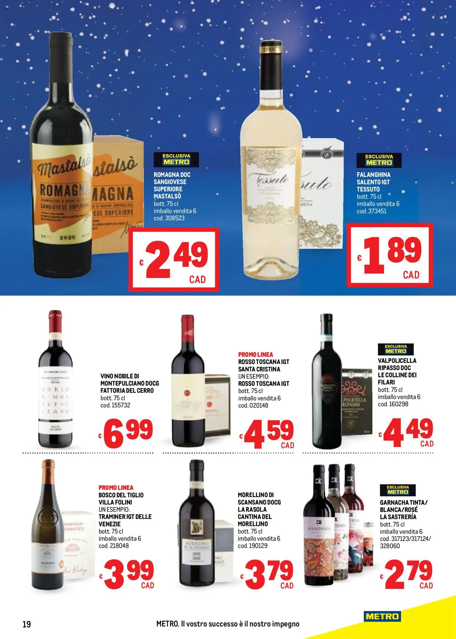 Volantino Metro del 20.11.2025 | Pagina: 19 | Prodotti: Vino