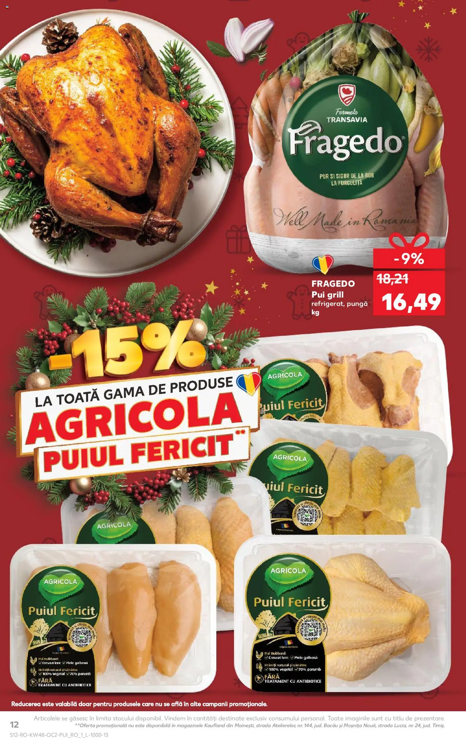Noul catalog Kaufland – valabil de la 26.11.2025 | Pagină: 12 | Produse: Pungă, Grill, Hacıyatmaz Kedi Oyuncağı, Porumb