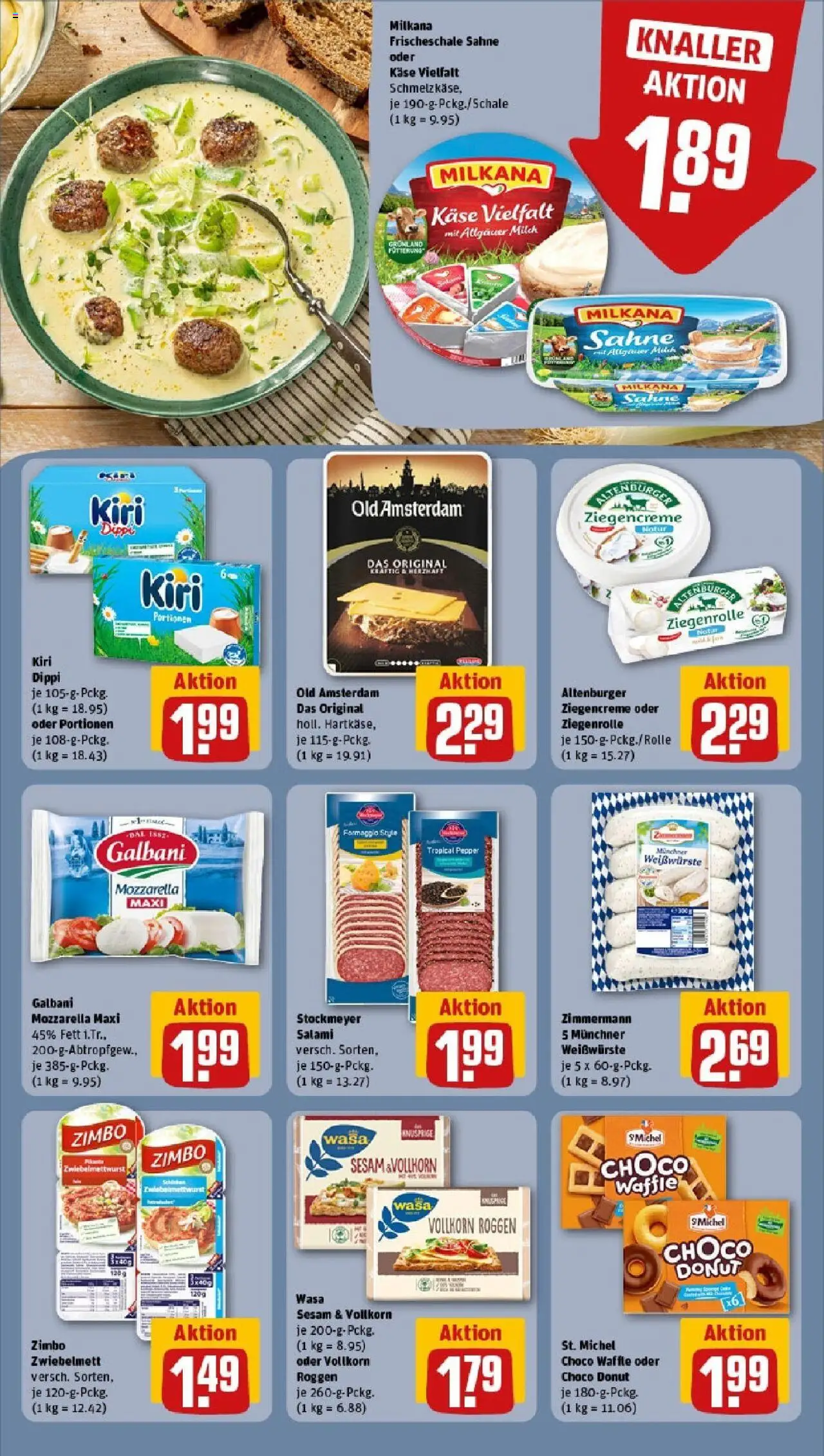 Rewe prospekt Habichtswald/Ehlen	 - gültig ab dem 25.05.2025 | Seite: 10 | Produkte: Milch, Milkana, Mozzarella, Salami