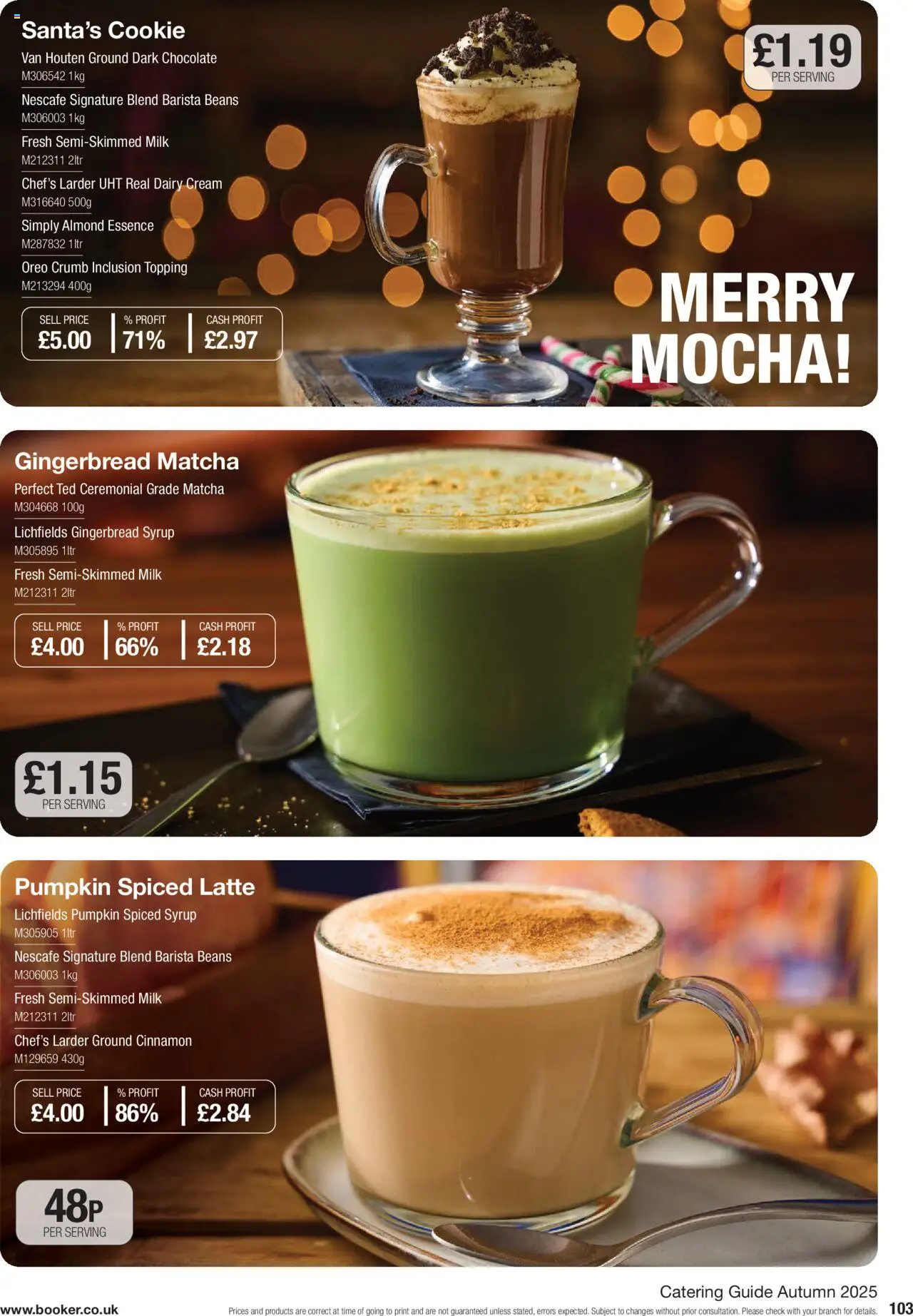 {H1} | Page: 103 | Products: Milk, Chocolate, Cream