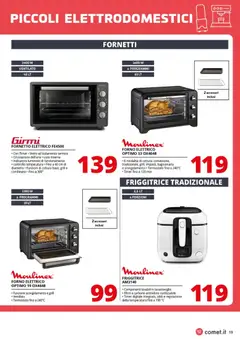 Anteprima del volantino Comet volantino Piccoli Elettrodomestici valido a partire dal 20.03.2026 | Pagina: 19