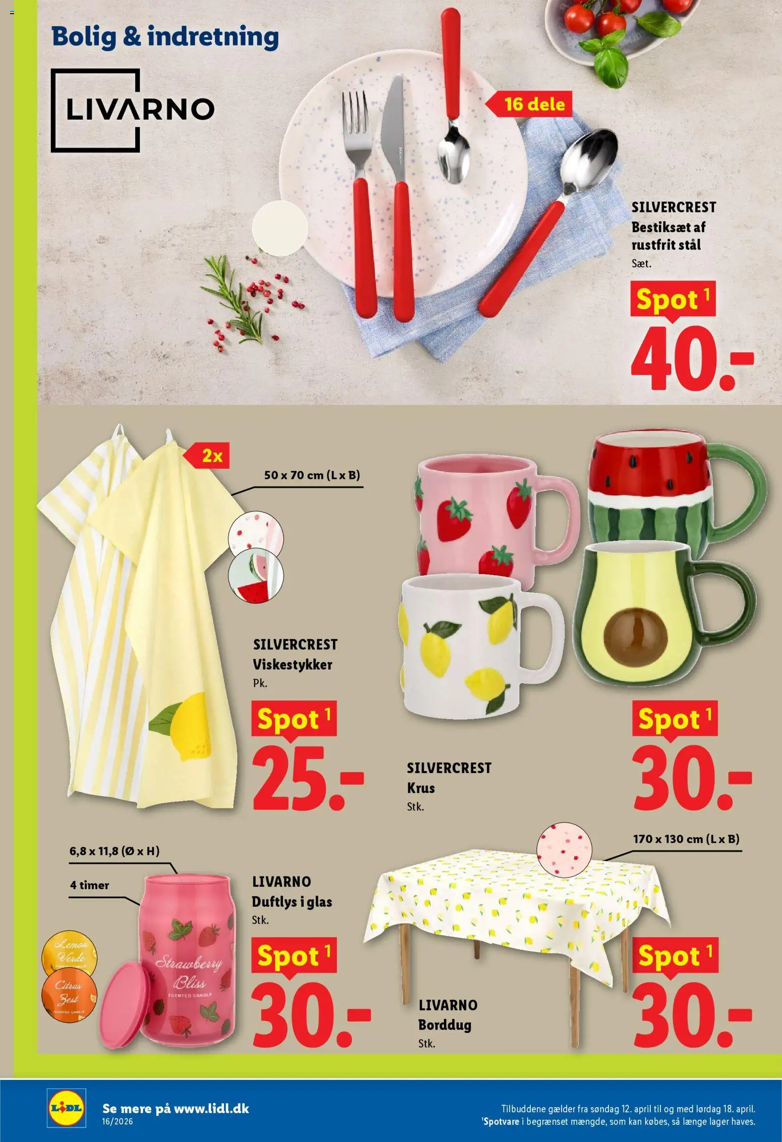 Lidl tilbudsavis – gyldig fra 12.04.2026 | Side: 19 | Produkter: Viskestykker, Søm
