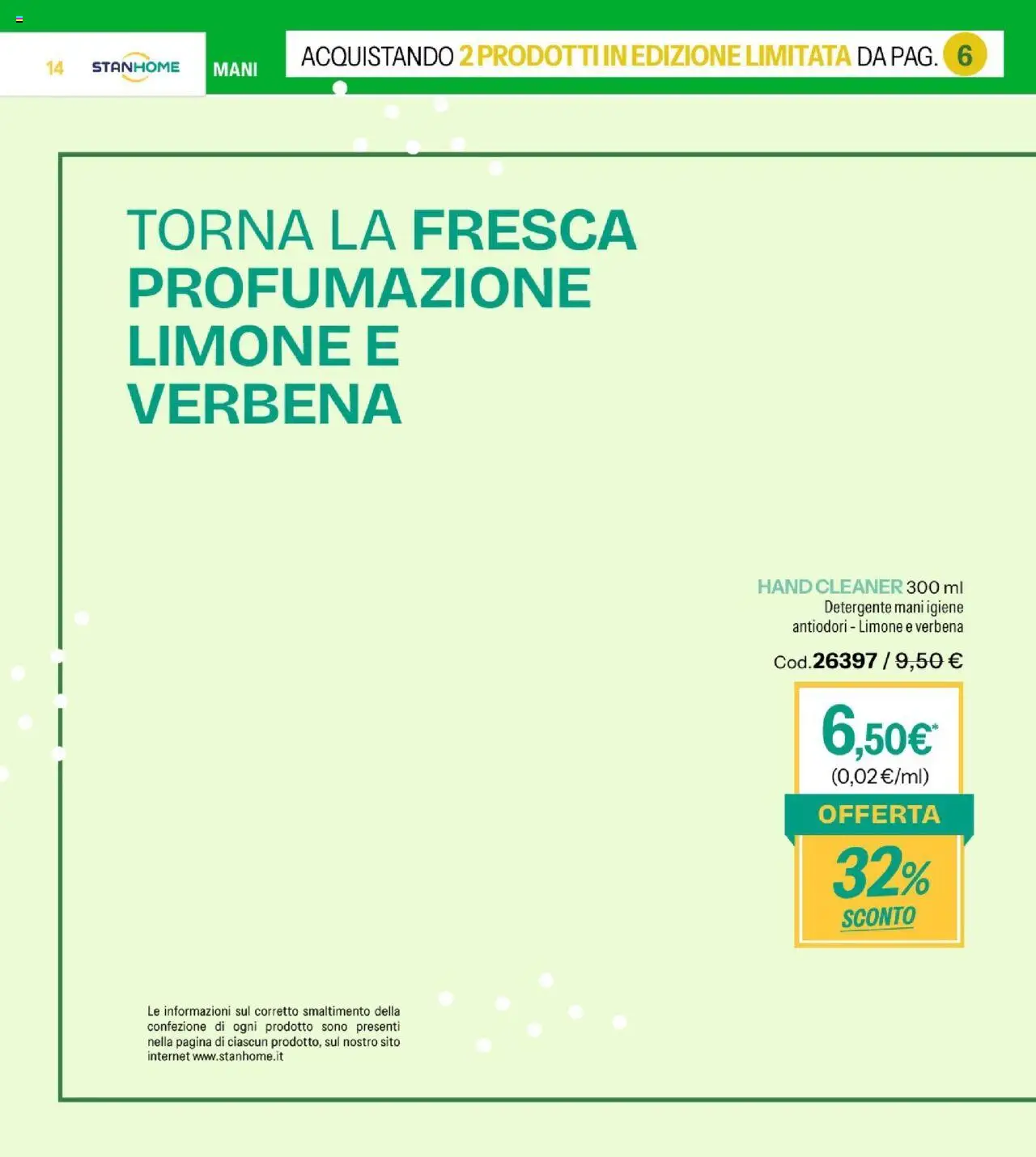 Volantino Stanhome del 30.09.2025 | Pagina: 16 | Prodotti: Detergente, Limone