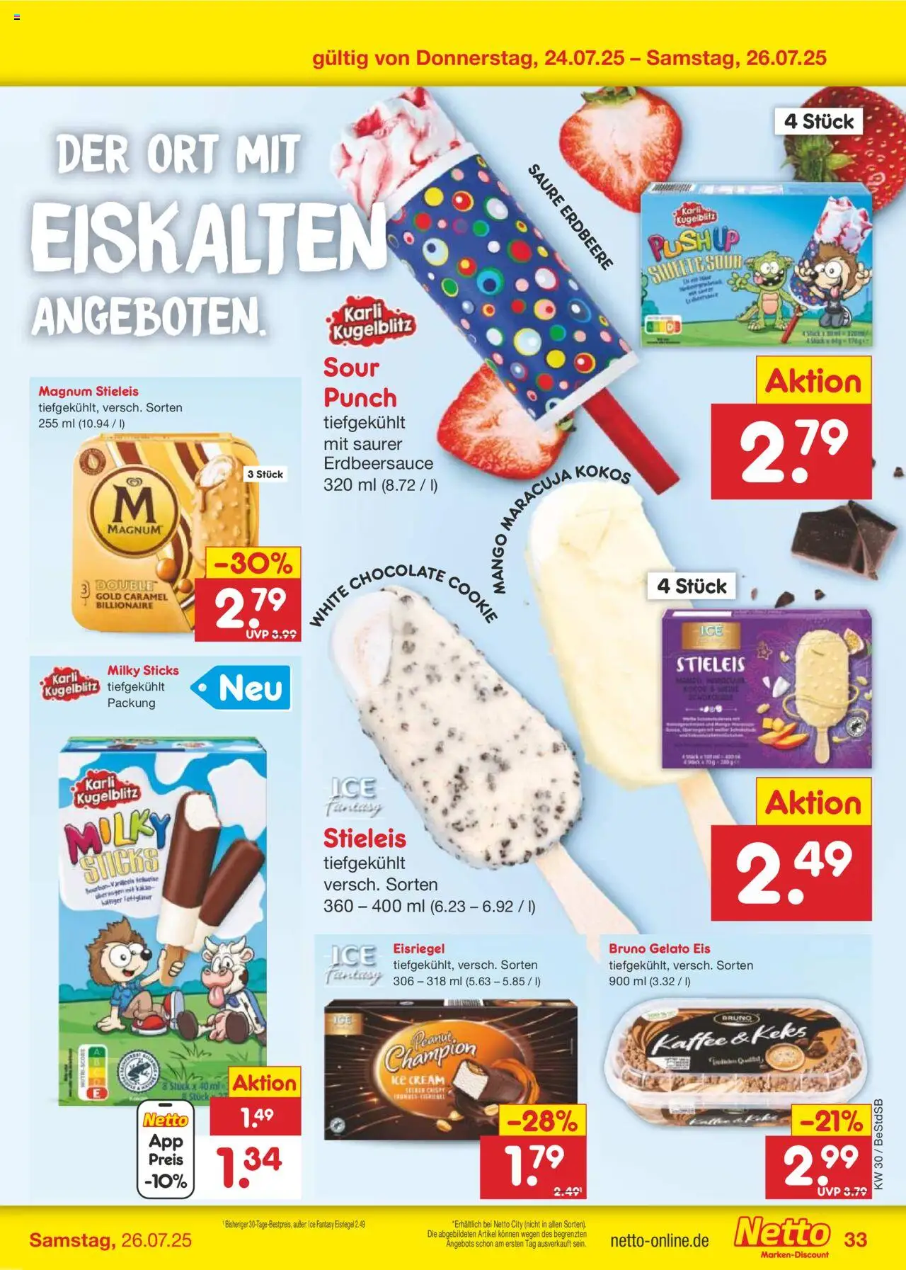 Netto Marken-Discount Prospekt 	 - gültig ab dem 21.07.2025 | Seite: 51 | Produkte: Kaffee, Mango, Eis