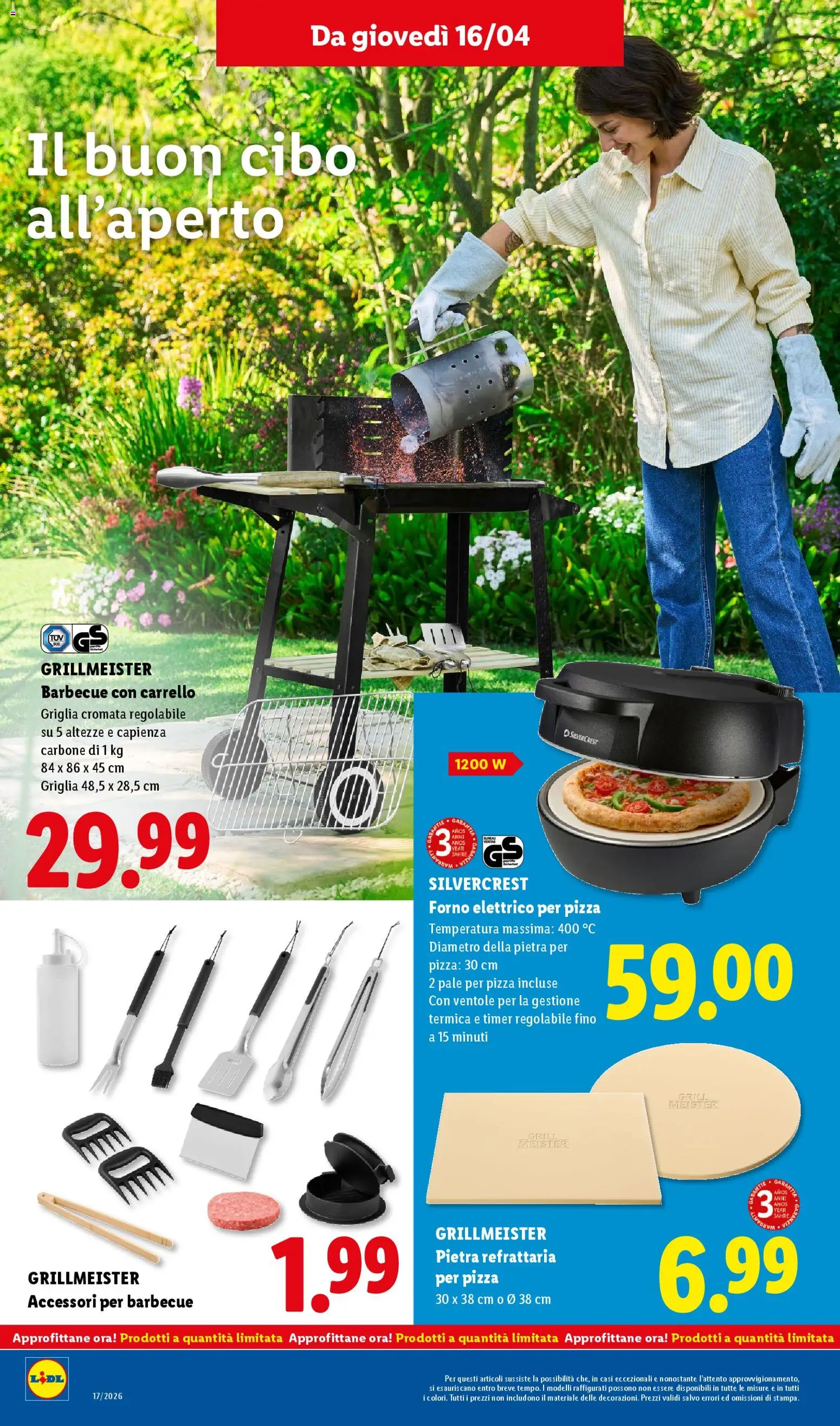 Volantino Lidl del 16.04.2026 | Pagina: 28 | Prodotti: Pizza, Barbecue, Forno, Griglia