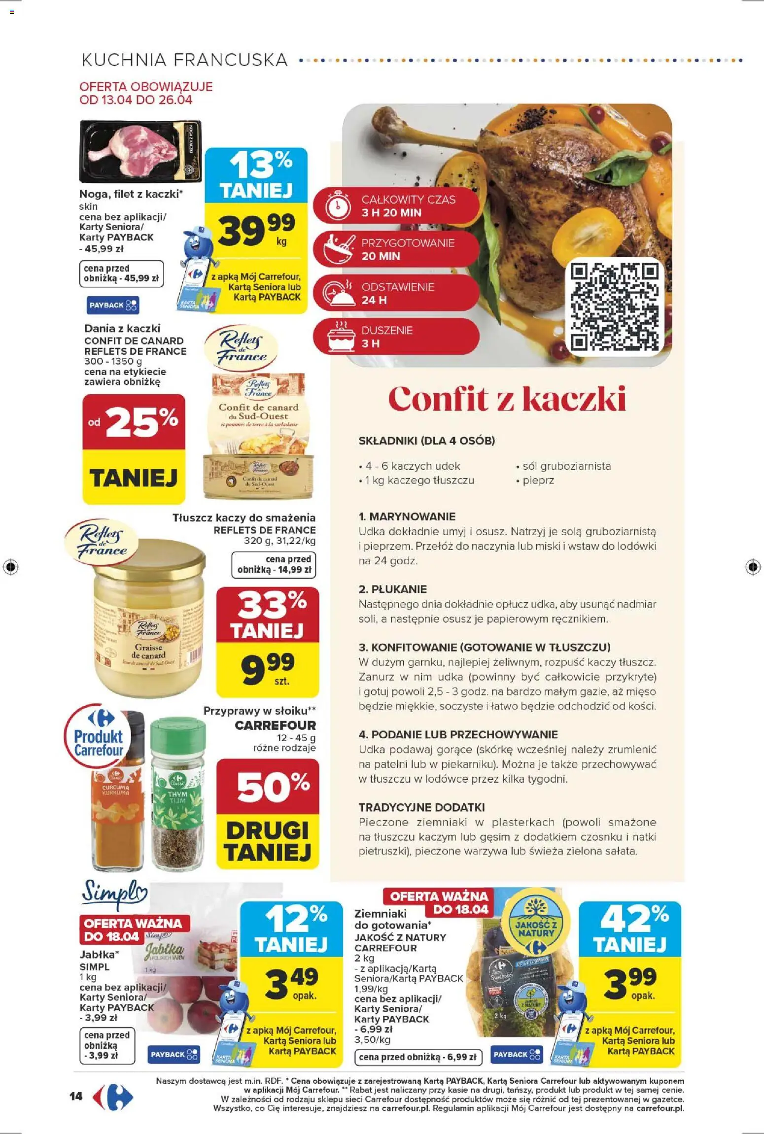 Carrefour gazetka od 13.04.2026 | Strona: 16 | Produkty: Karta, Jabłka, Przyprawy, Sól