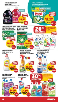 Ofertele PENNY valabile de la 10.12.2025 | Pagină: 19 | Produse: Bucătărie, Pudră, Gel dezinfectant, Lămâie