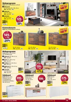 Otto's Aktionen Möbelflyer – gültig ab 01.09.2025 | Seite: 10 | Produkte: Highboard, Vitrine, Sideboard, Wohnwand