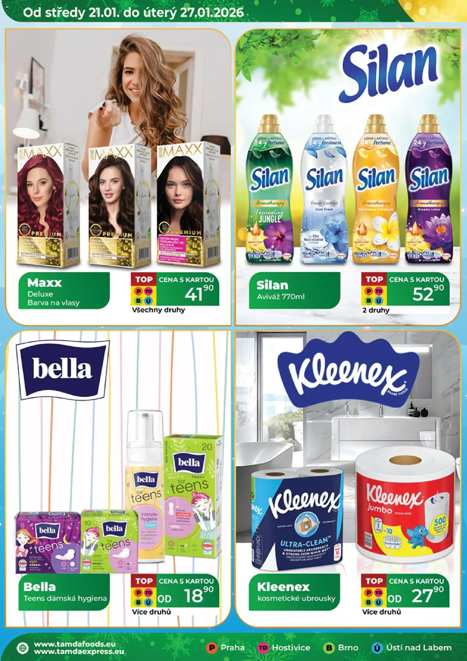 Tamda Foods leták od 21.01.2026 | Strana: 20 | Produkty: Ubrousky, Deluxe, Silan, Barva na vlasy