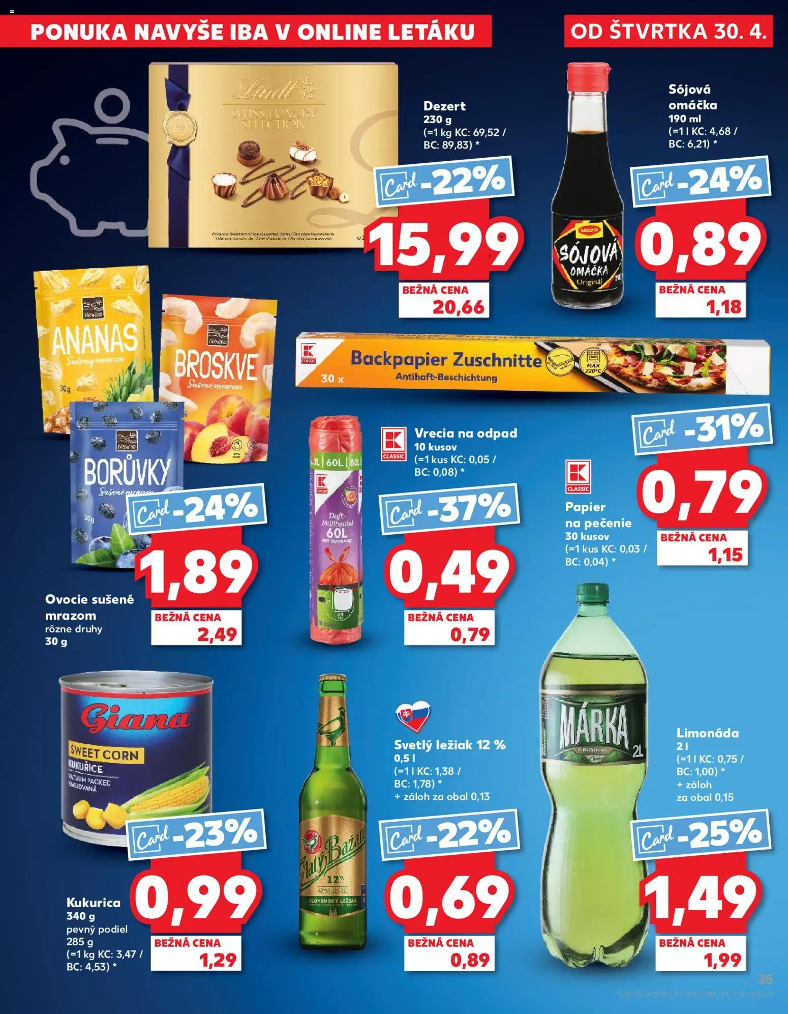 Nové Kaufland akcie – leták je platný od 30.04.2026 | Strana: 35