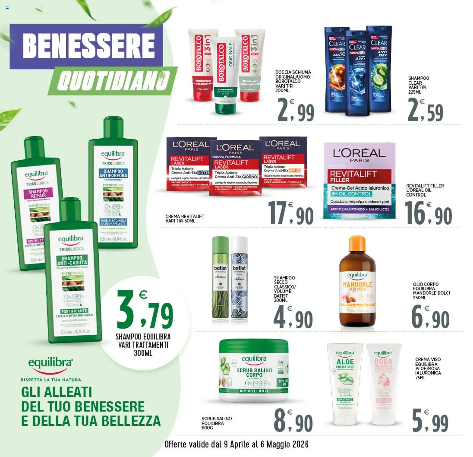 Volantino Interspar del 09.04.2026 | Pagina: 8 | Prodotti: Crema, Olio corpo, Mandorle, Doccia