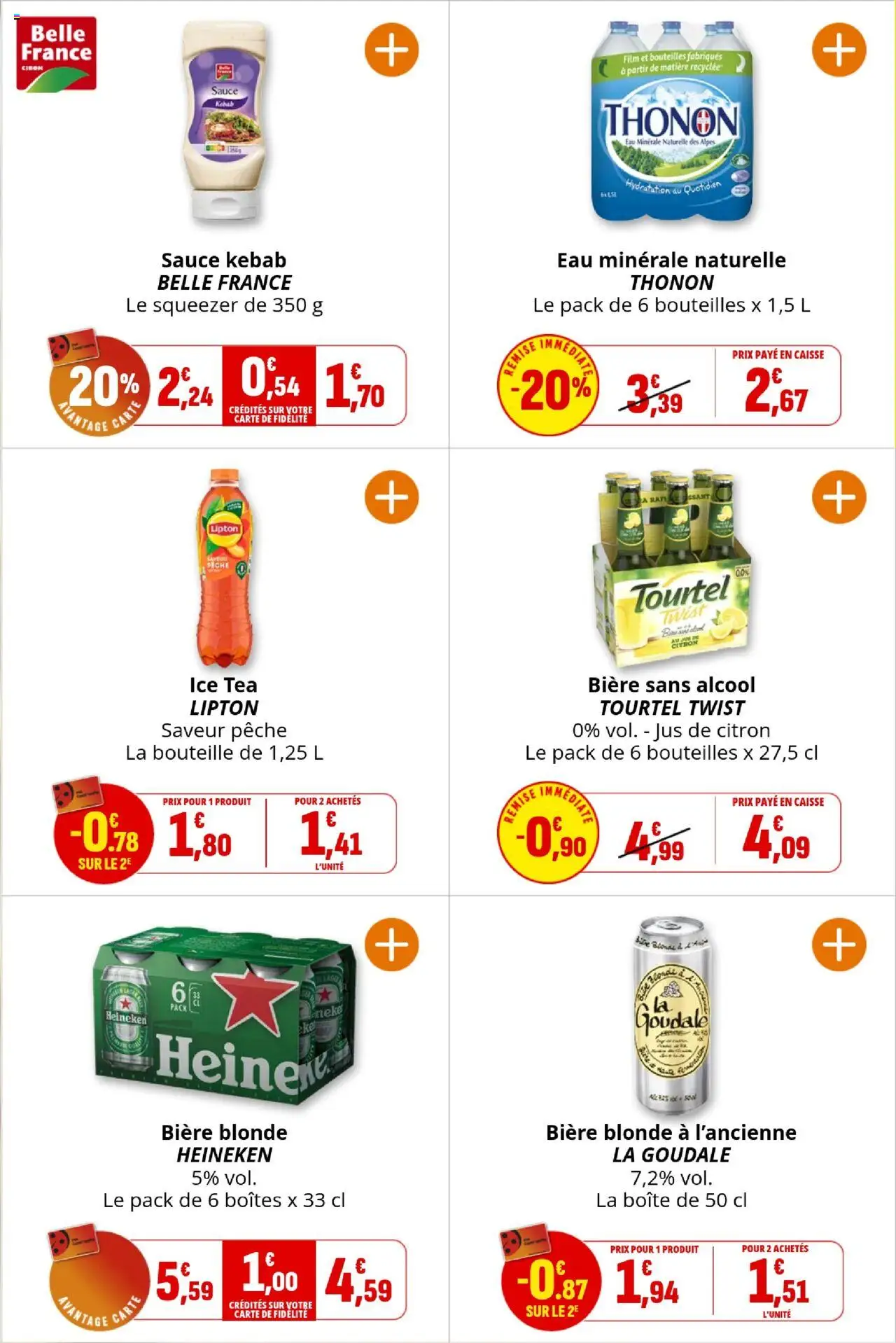  | Page: 17 | Produits: Goudale, Eau minérale, Citron, Pêche