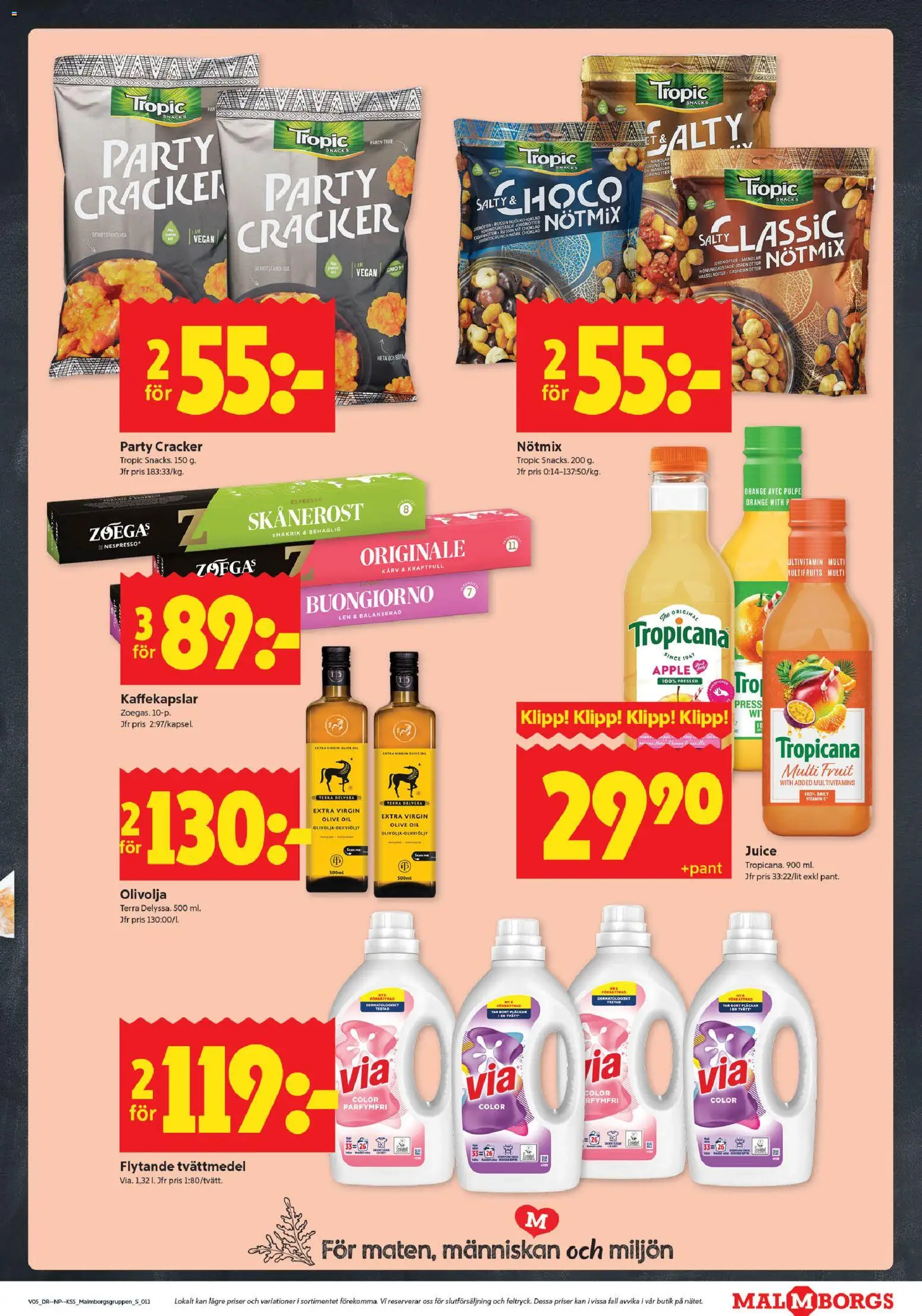 ICA Kvantum reklamblad aktuell från 26.01.2026 | Sida: 11 | Produkter: Jordnötter, Olivolja, Choklad, Äpple