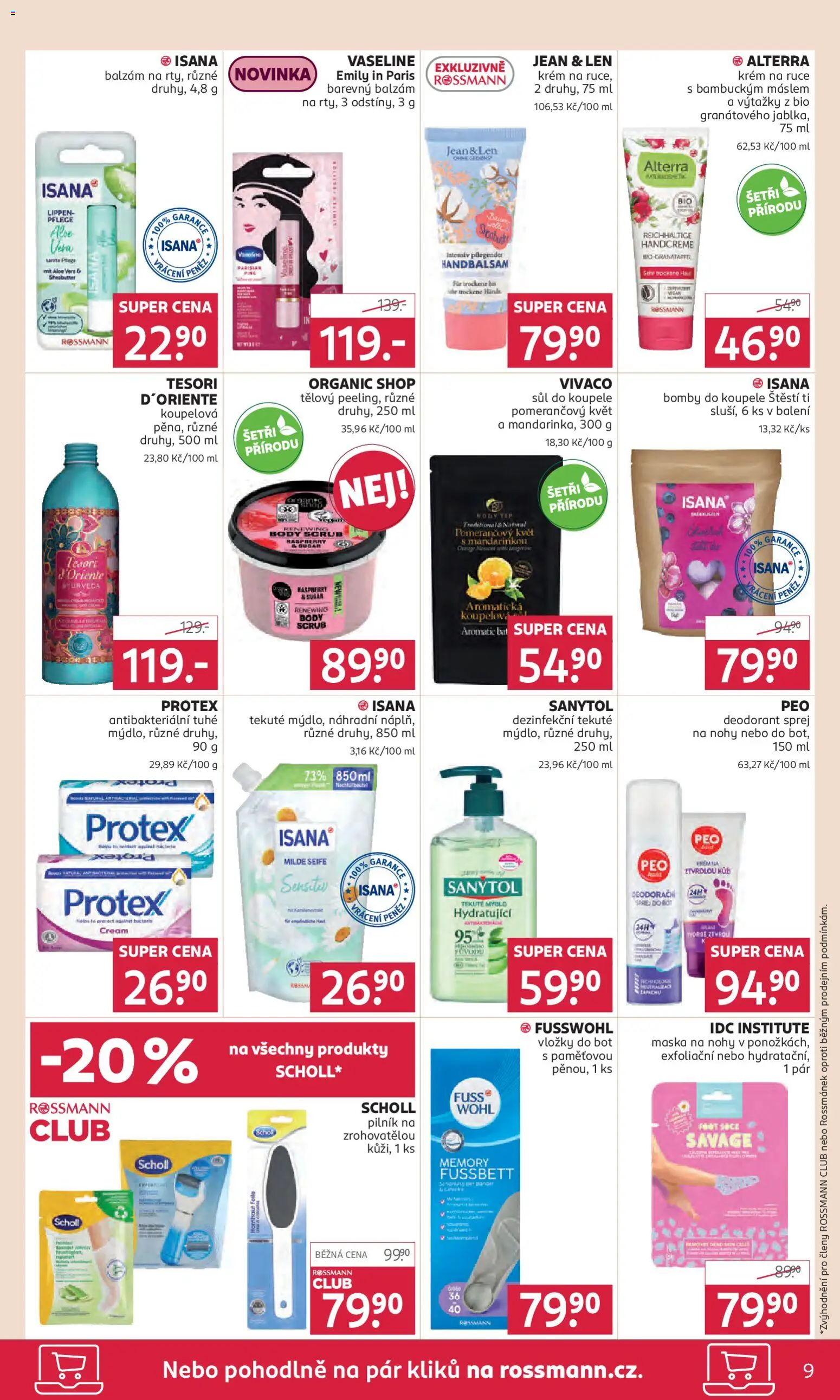 Rossmann leták od 22.10.2025 | Strana: 9 | Produkty: Krém na ruce, Mýdlo, Krém, Vaseline