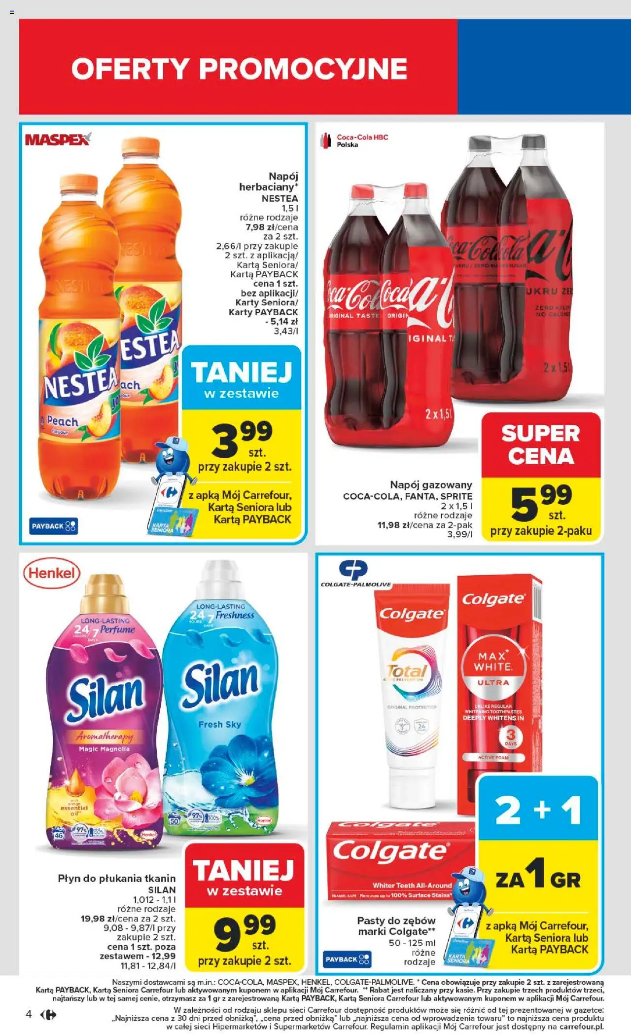 Carrefour Gazetka od 22.09.2025 | Strona: 6 | Produkty: Karta, Sprite, Płyn do płukania tkanin