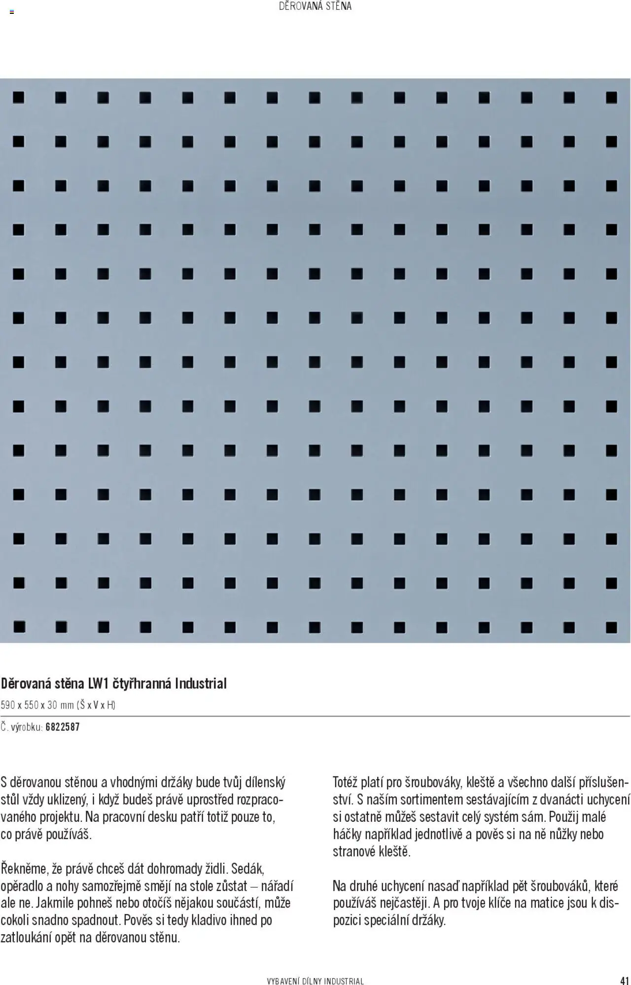 HORNBACH katalog - INDUSTRIAL - Systém vybavení dílny od 06.02.2025 | Strana: 41 | Produkty: Nůžky, Nářadí, Kladivo, Stůl