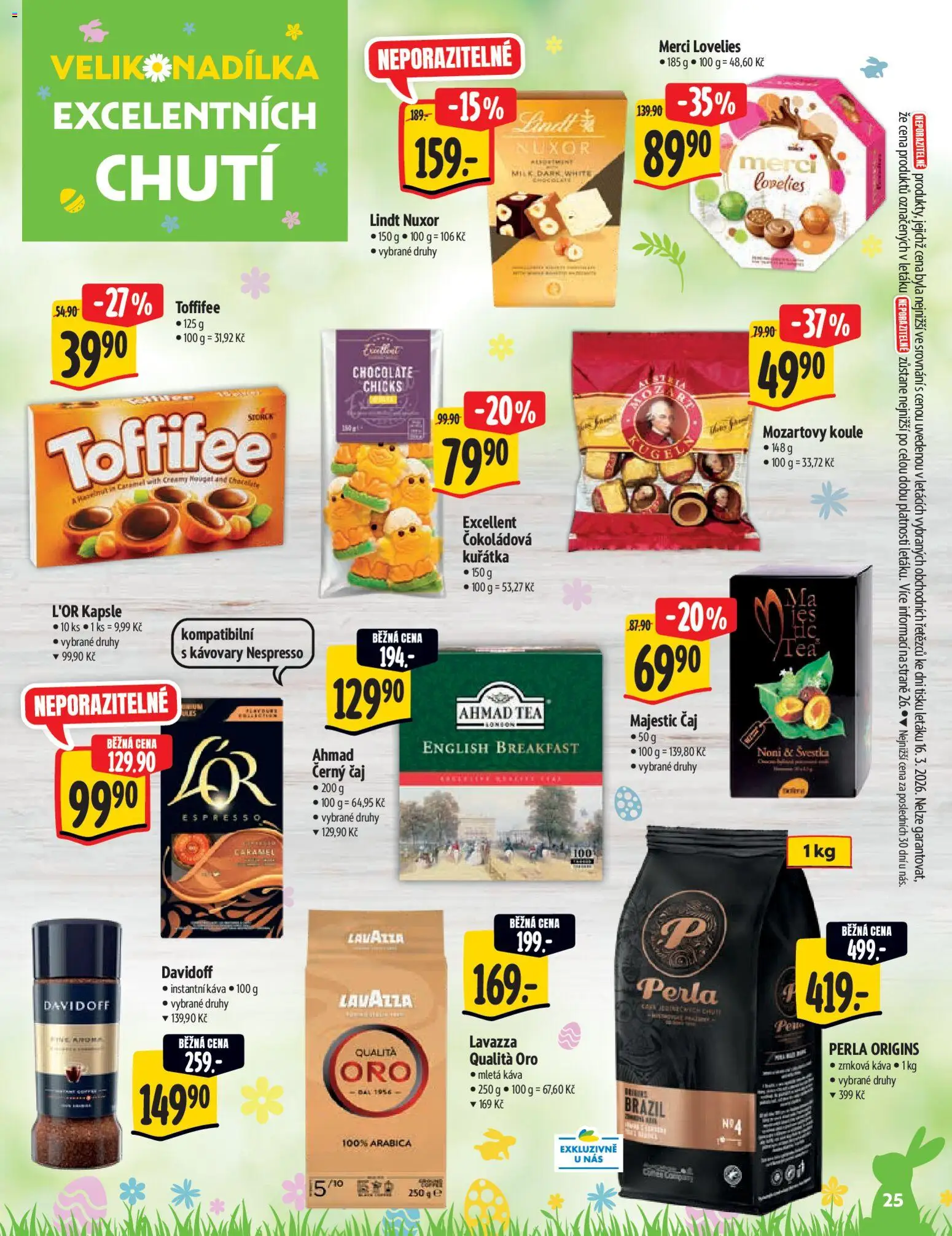 Albert katalog - Hypermarket od 25.03.2026 | Strana: 25 | Produkty: Kapsle, Ahmad tea, Nespresso, Perla