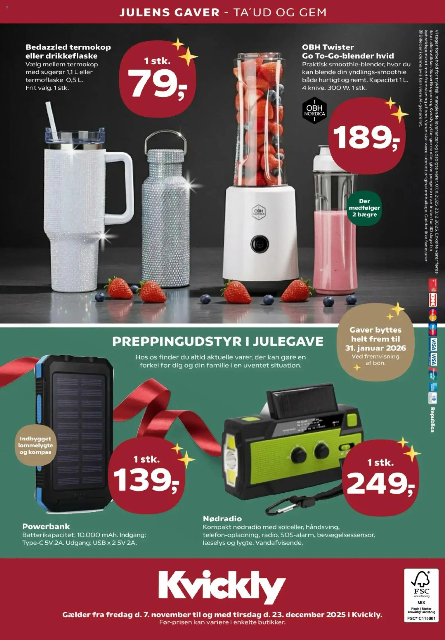 Kvickly tilbudsavis – gyldig fra 07.11.2025 | Side: 56 | Produkter: Powerbank, USB