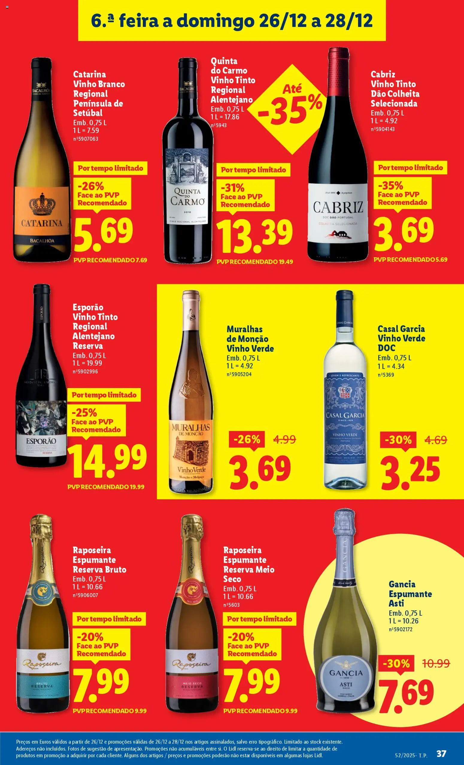 Lidl folheto │ válido de 22.12.2025 | Página: 37 | Produtos: Espumante, Vinho, Vinho tinto
