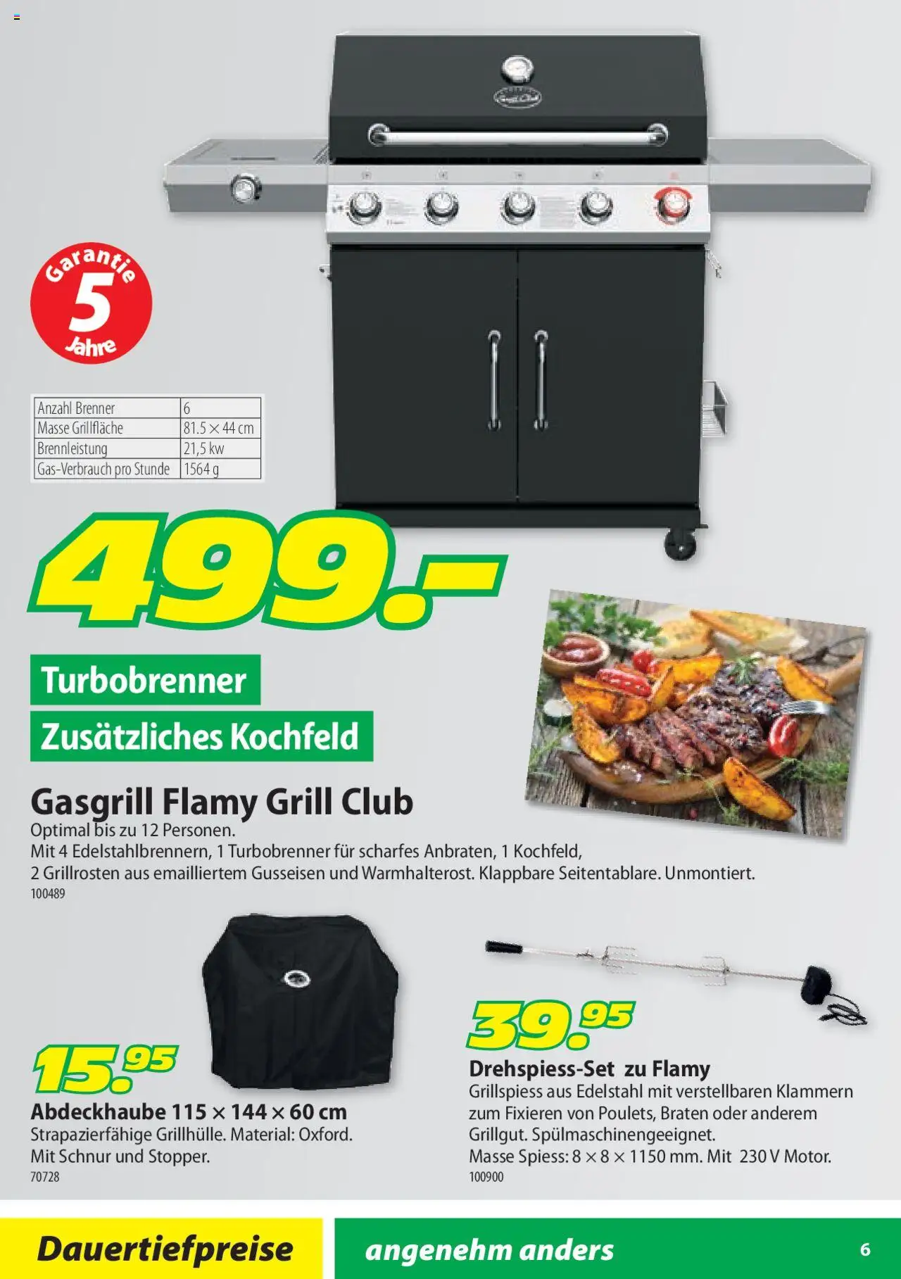 Landi Aktionen BBQ Grill Club ab 04.02.2025 | Seite: 6 | Produkte: Kochfeld, Grill
