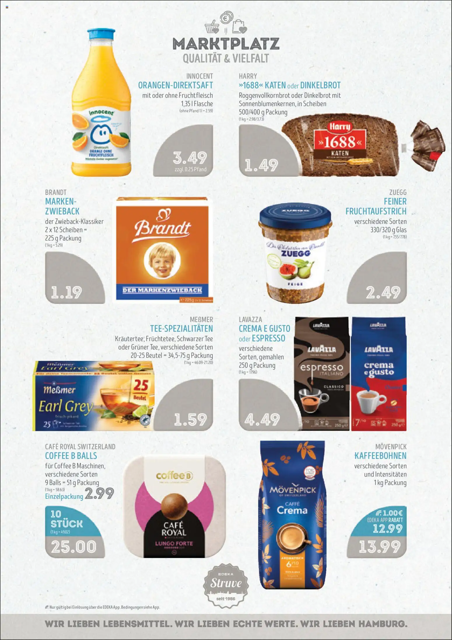 Edeka Struve Prospekt 	 – gültig ab 08.12.2025 | Seite: 8 | Produkte: Lavazza, Messmer, Tee
