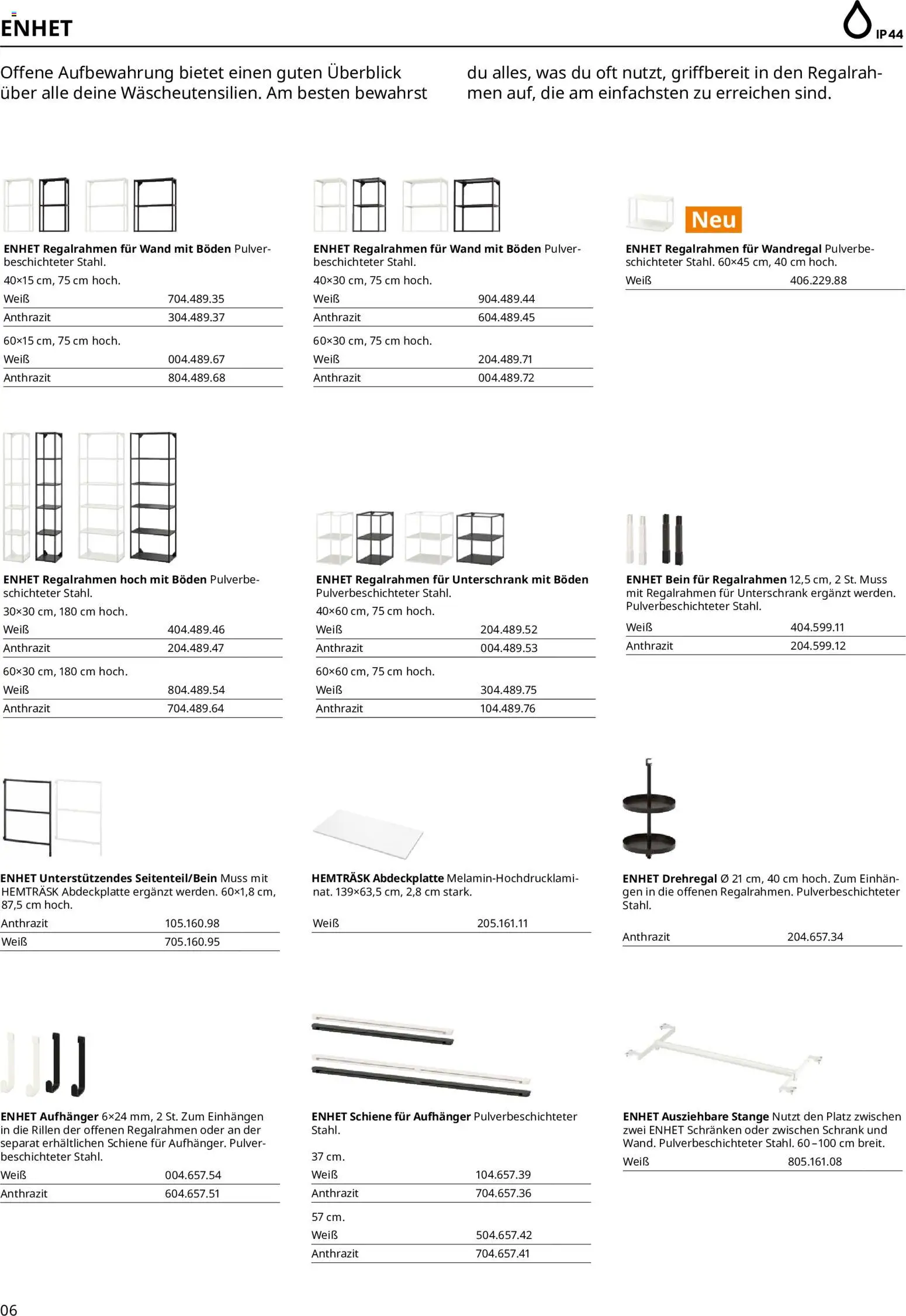 Ikea Hauswirtschaftsraum – gültig ab 01.04.2025 | Seite: 6 | Produkte: Wandregal, Schrank, Unterschrank