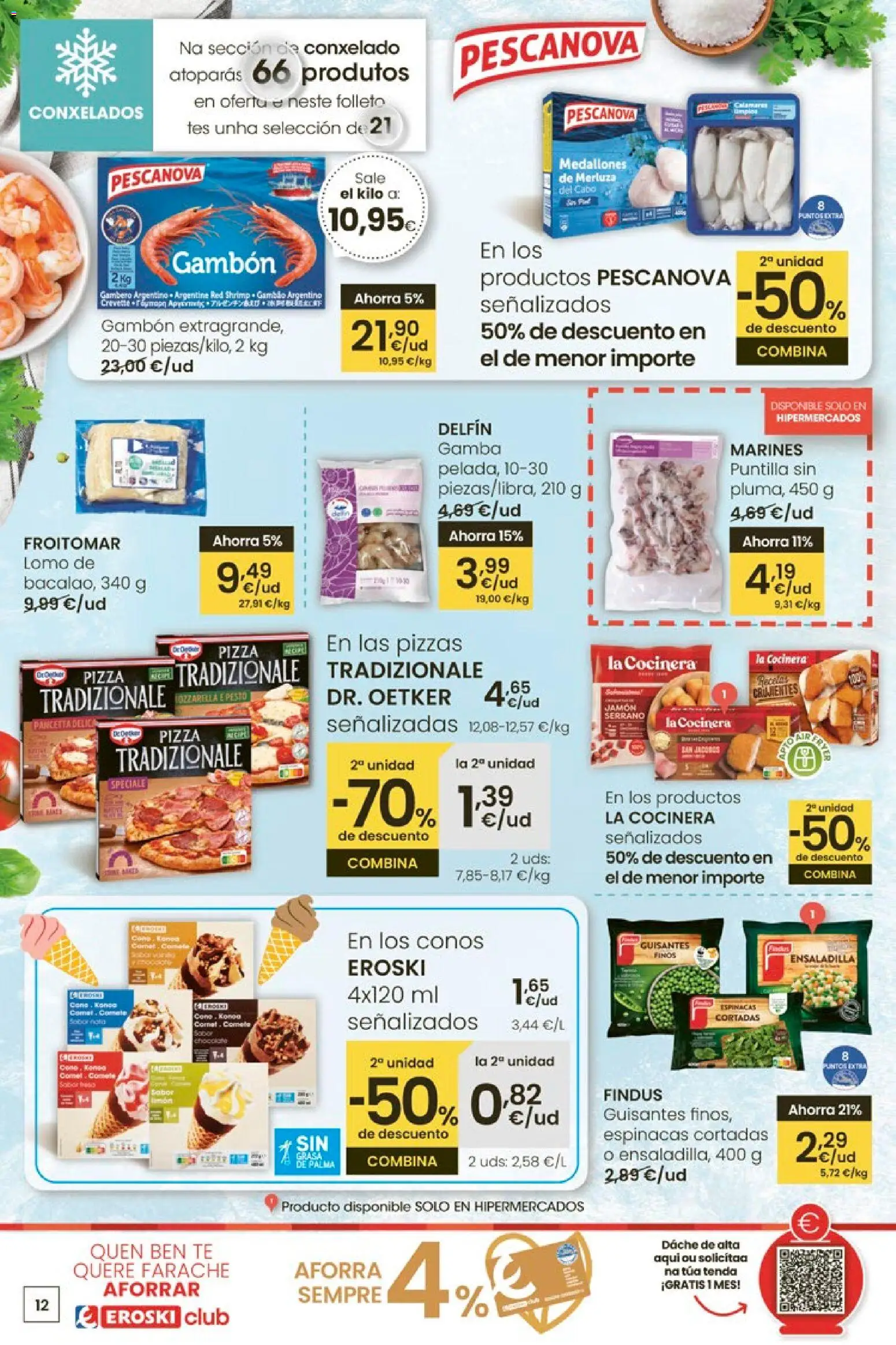 Eroski - Oferta │ válido desde el 12.03.2026 | Página: 12 | Productos: Ensaladilla, Jamón, Πορσελάνη, Té