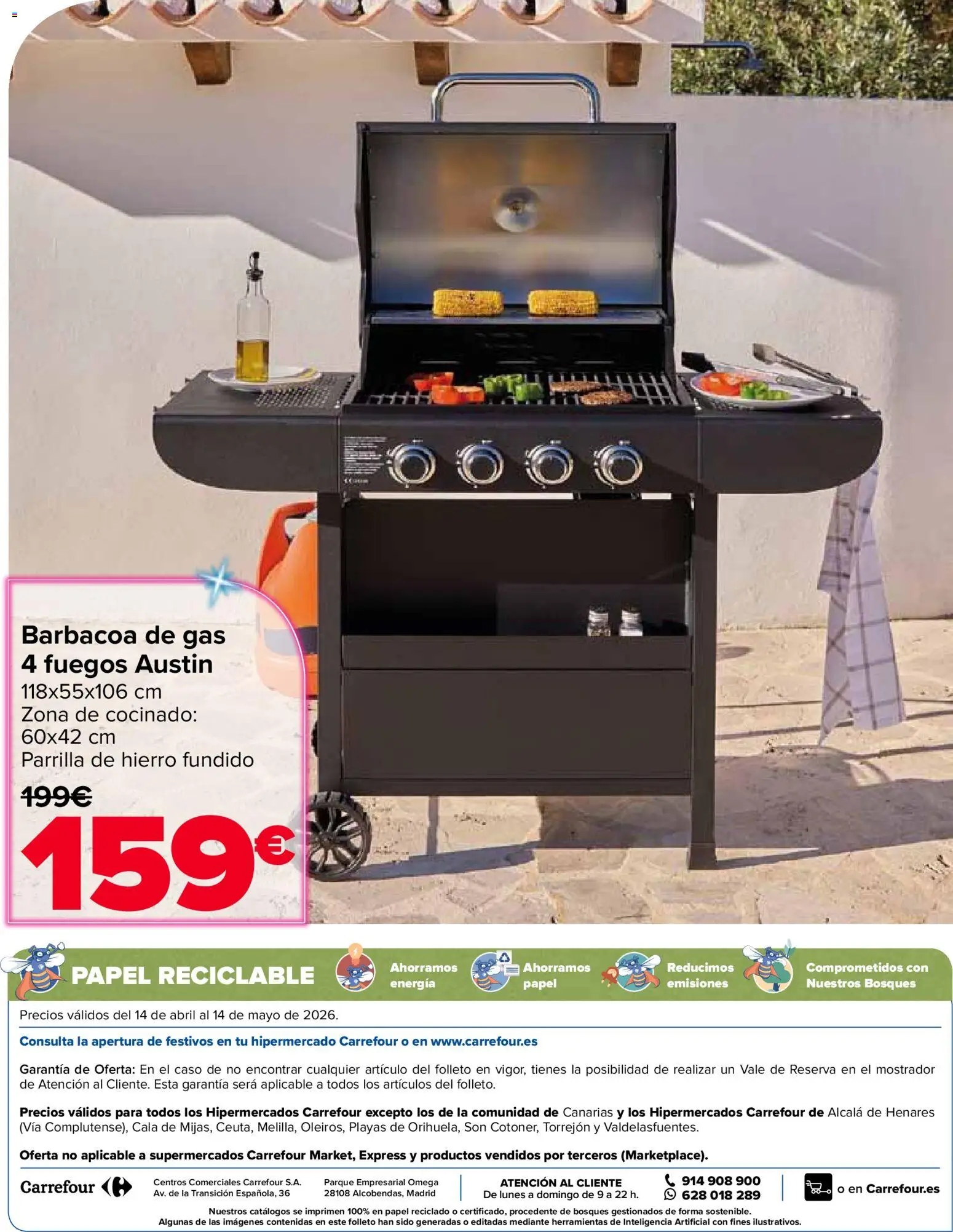 Carrefour Jardin │ válido desde el 14.04.2026 | Página: 36 | Productos: Barbacoa, Parrilla
