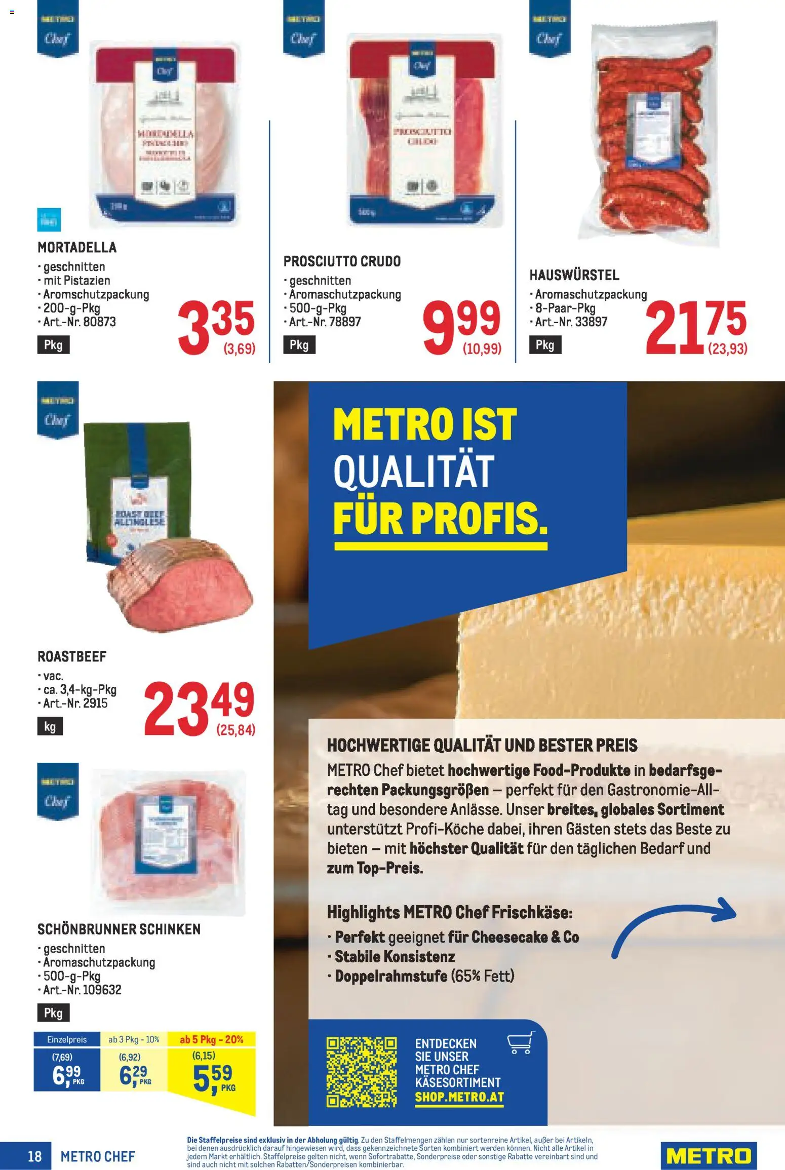 Metro angebote Profi gültig ab 27.11.2025 | Seite: 18 | Produkte: Cage de football, Schinken