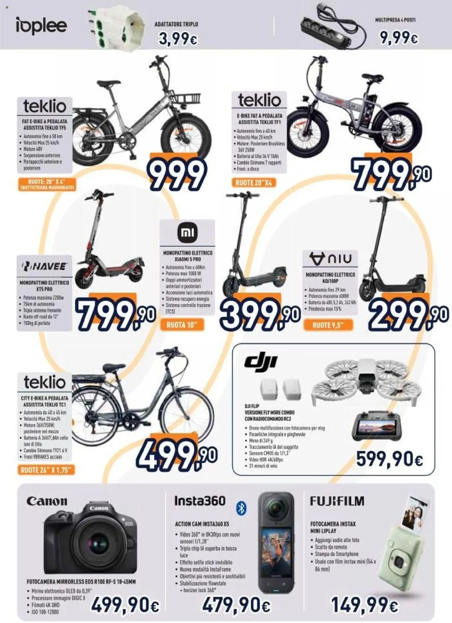 Volantino Unieuro del 03.04.2026 | Pagina: 40 | Prodotti: Xiaomi, Fotocamera, Disco, Batteria