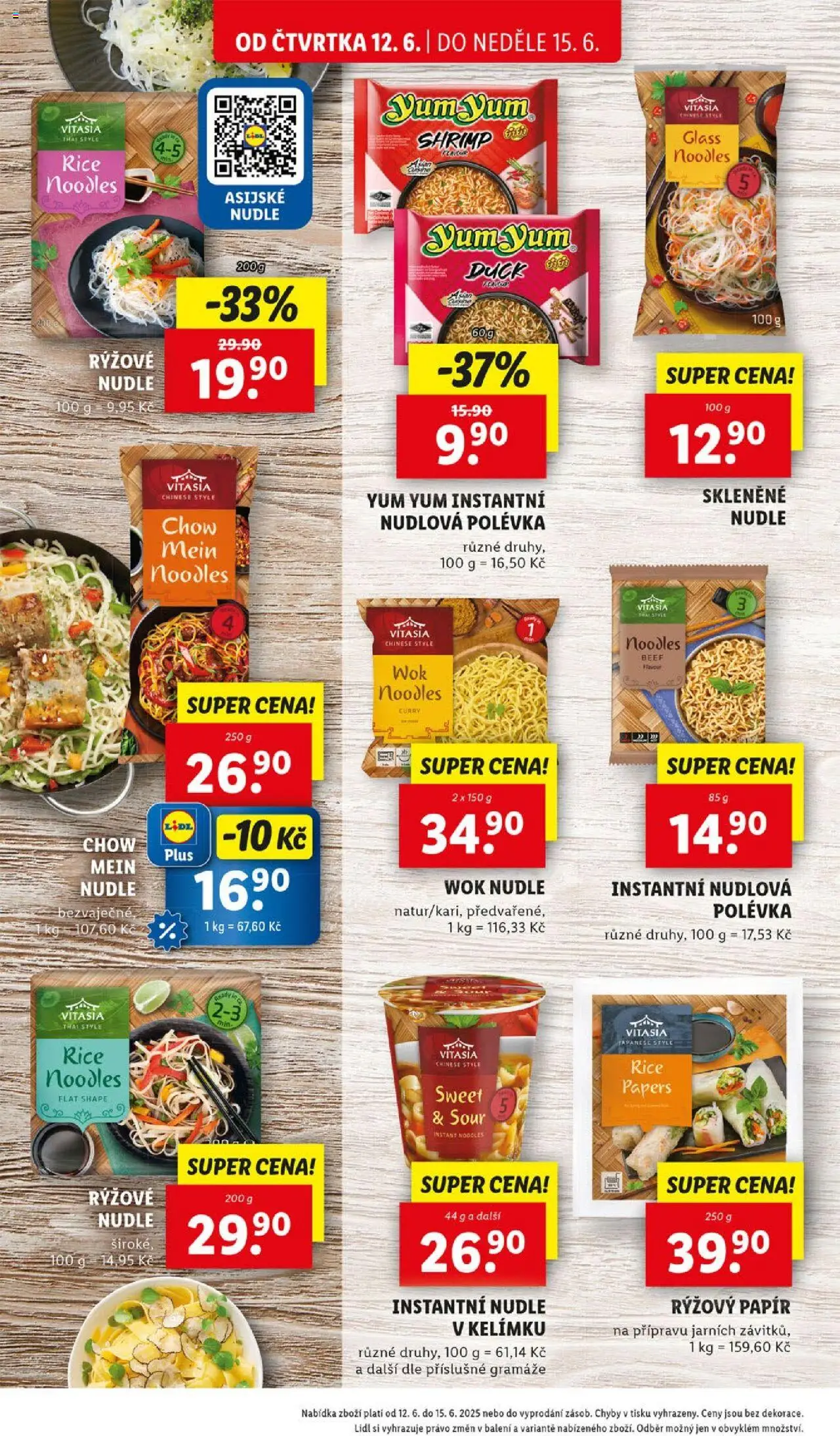 Lidl leták od 12.06.2025 | Strana: 20 | Produkty: Rýžový papír, Yum Yum, Rýžové nudle, Nudle