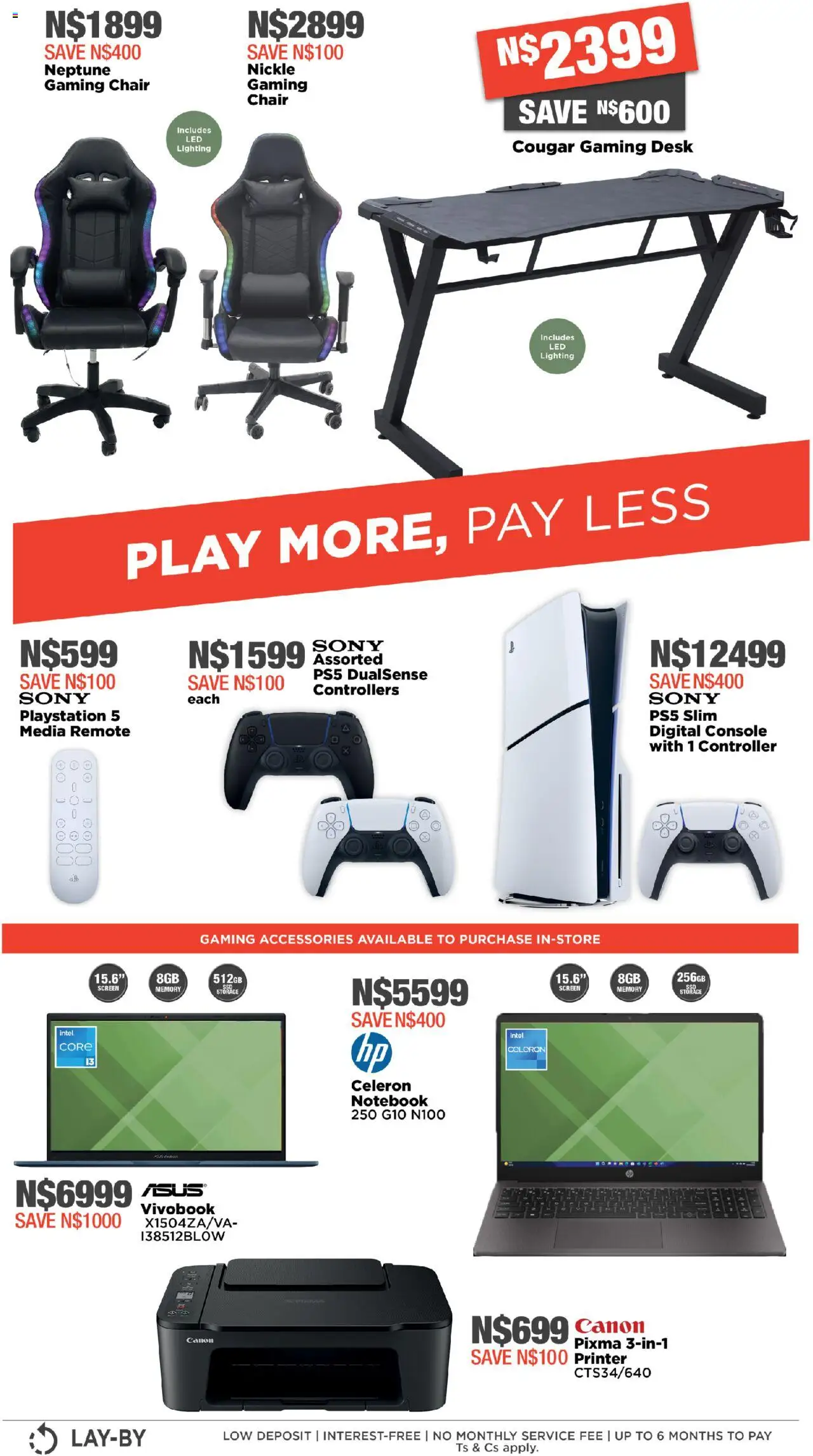 New House and Home catalogue – valid from 06.10.2025 | Page: 8 | Products: Notebook, Printer, Playstation, Desk