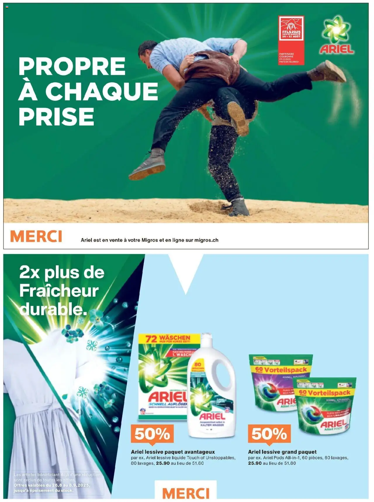 Migros - Magazin FR ab 25.08.2025 | Seite: 3 | Produkte: Wasser