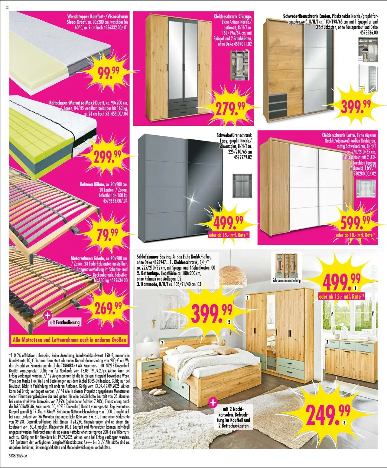 SB Möbel Boss Prospekt Görlitz	 – gültig ab 13.09.2025 | Seite: 6 | Produkte: Kleiderschrank, Schwebetürenschrank, Spiegel