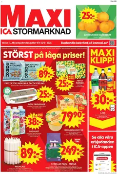ICA Maxi erbjudanden - Förhandsvisning av reklamblad från butik ICA Maxi aktuell från 09.03.2026