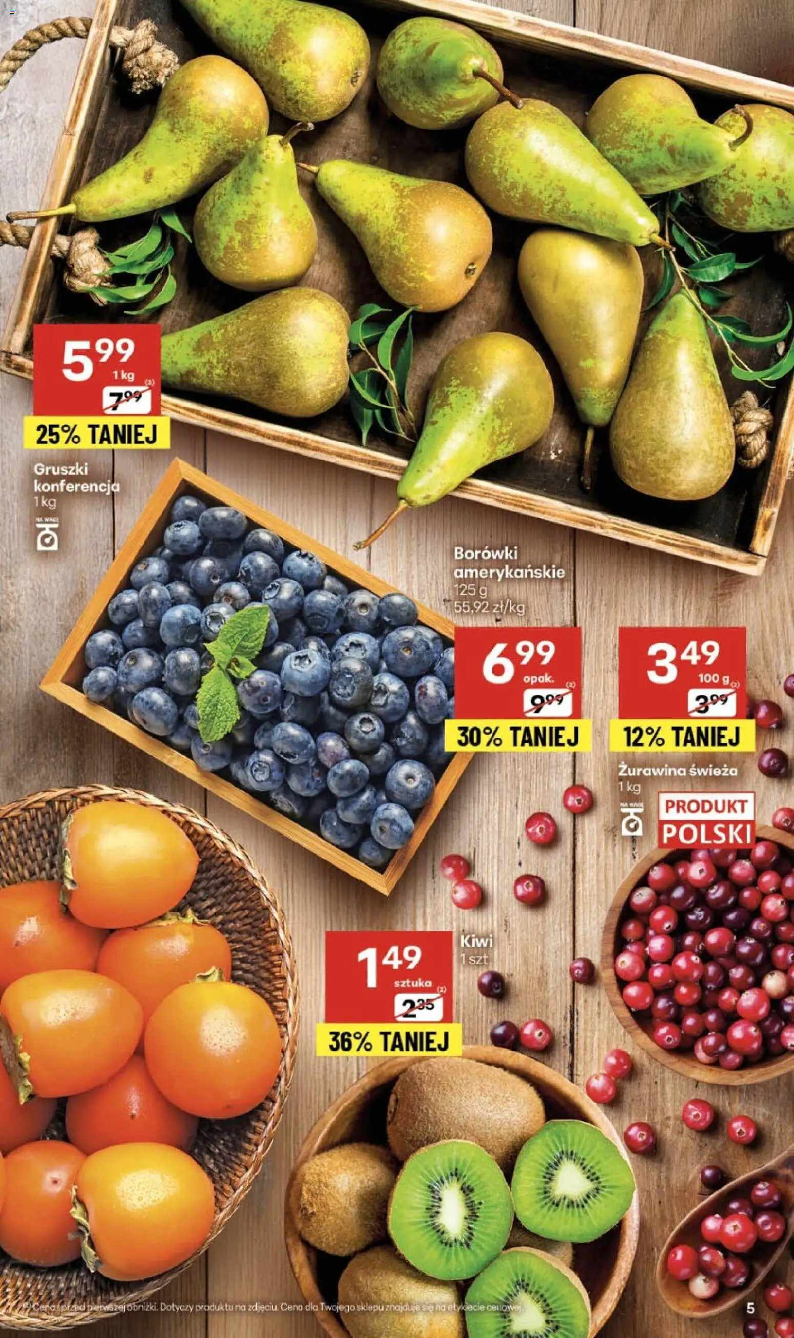 Delikatesy Centrum Gazetka od 06.11.2025 | Strona: 5 | Produkty: Żurawina, Kiwi
