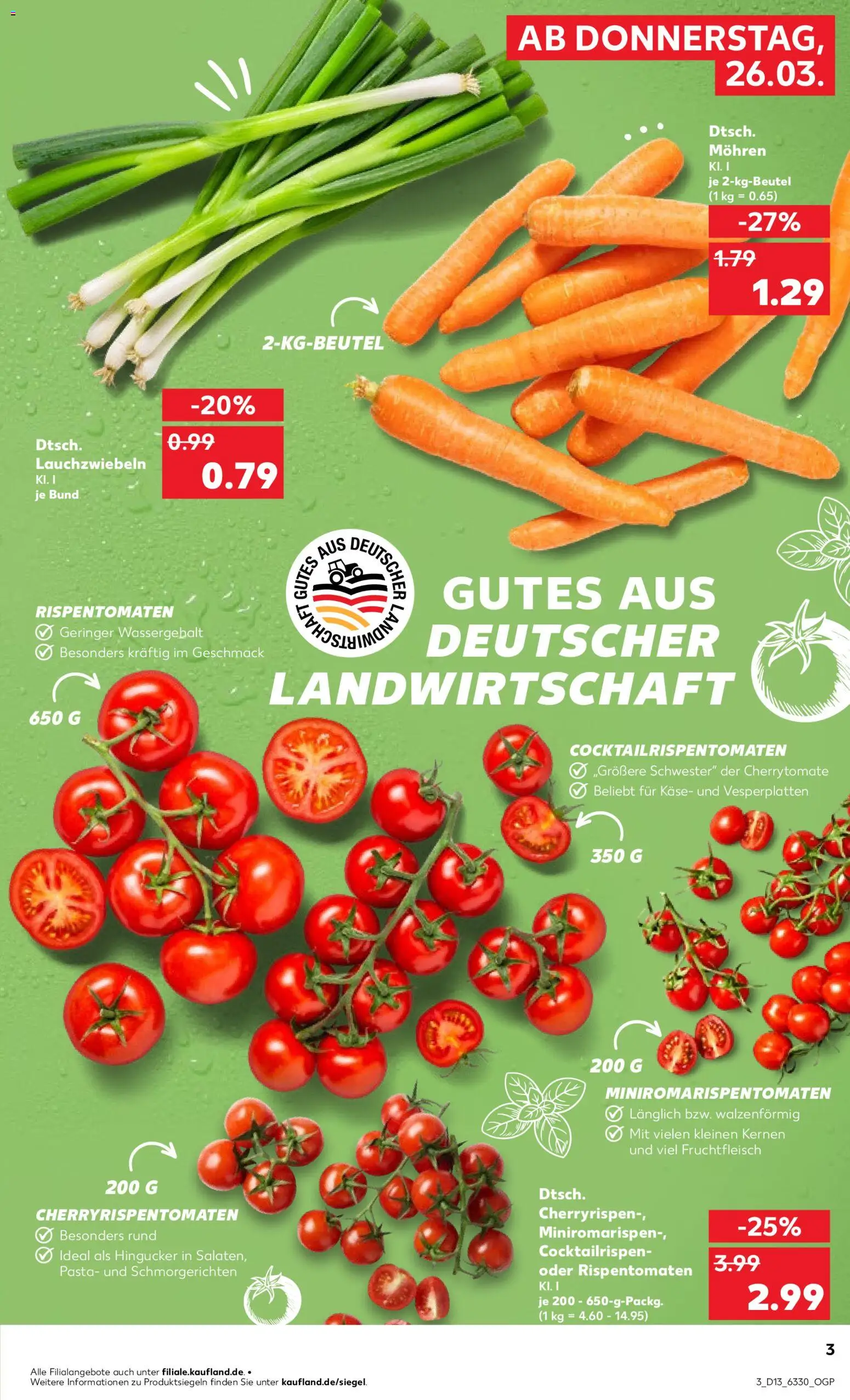 Kaufland Prospekt Hamburg	 – gültig ab 26.03.2026 | Seite: 3 | Produkte: Käse, Mohren, Pasta