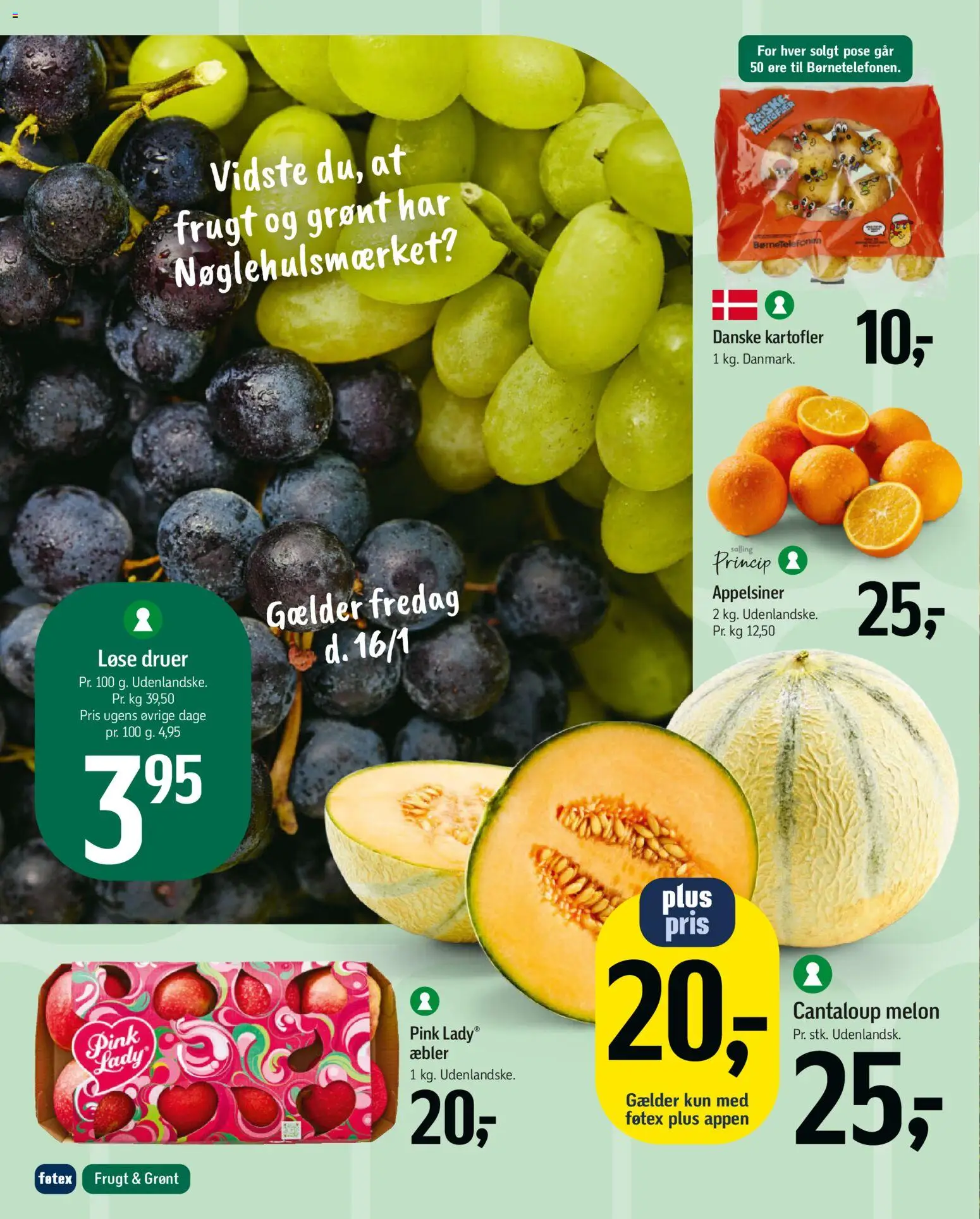 Føtex tilbudsavis – gyldig fra 16.01.2026 | Side: 15 | Produkter: Æbler, Appelsiner, Kartofler