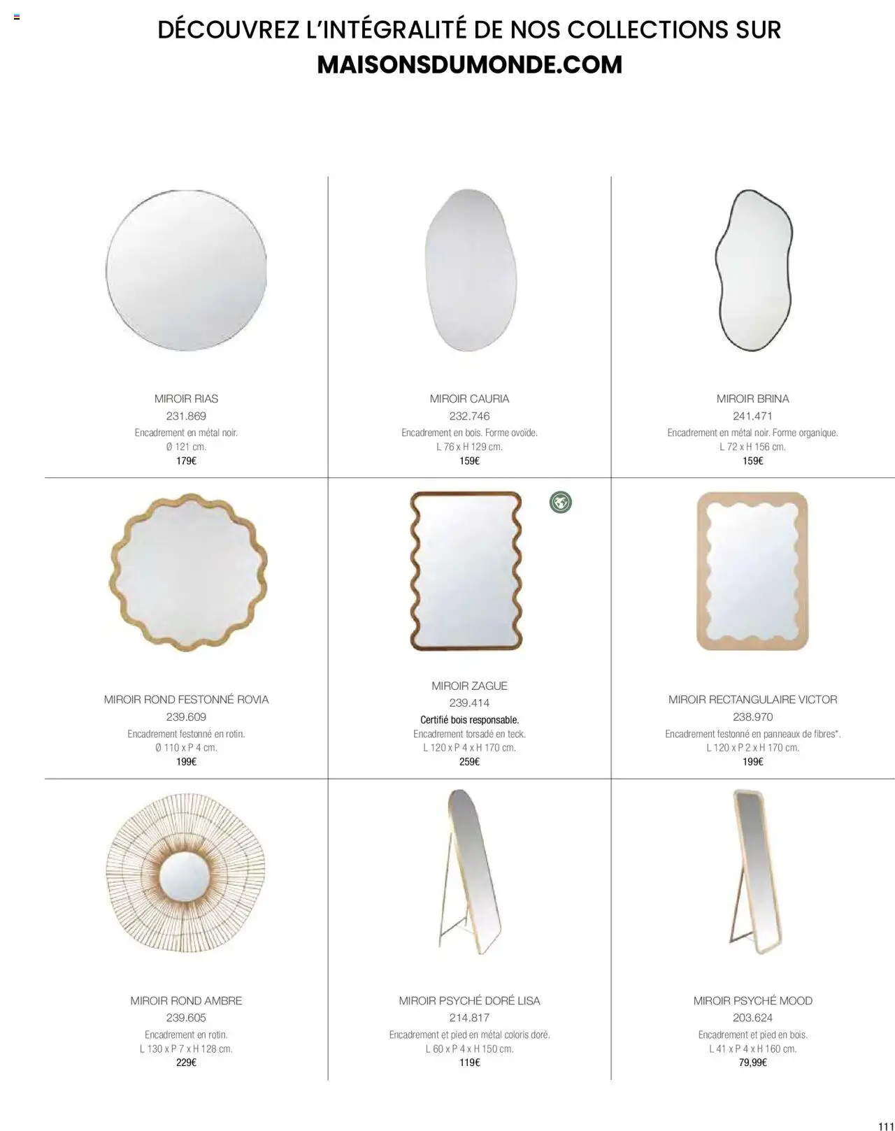 {H1} | Page: 113 | Produits: Miroir